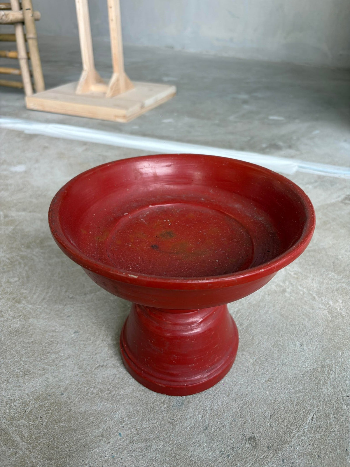 Lanna Lacquer Pedestal Tray (พานเครื่องเขิน) - Surround Living - 4