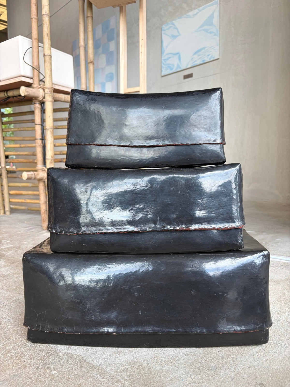 Black Lacquerware Container M - Surround Living - 13