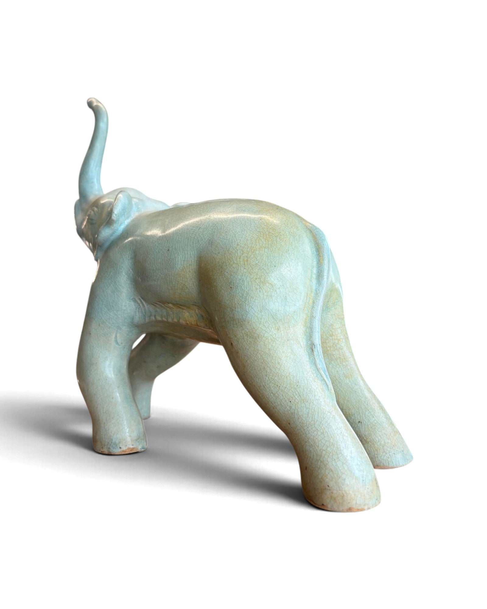 Elephant & Horse Ceramic Figurines