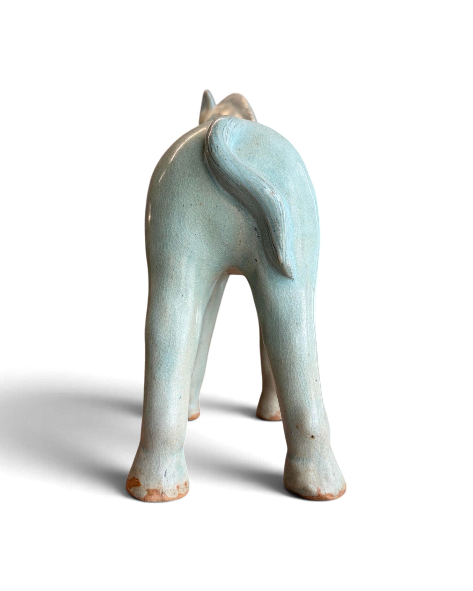 Elephant & Horse Ceramic Figurines