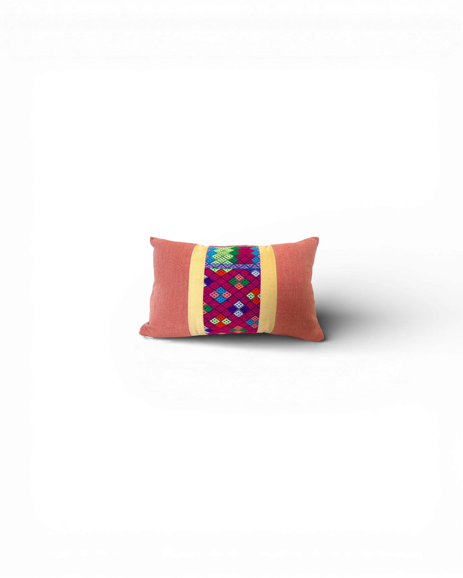 Hill Tribe Textile Lumbar Cushion - Peach - Surround Living - 2