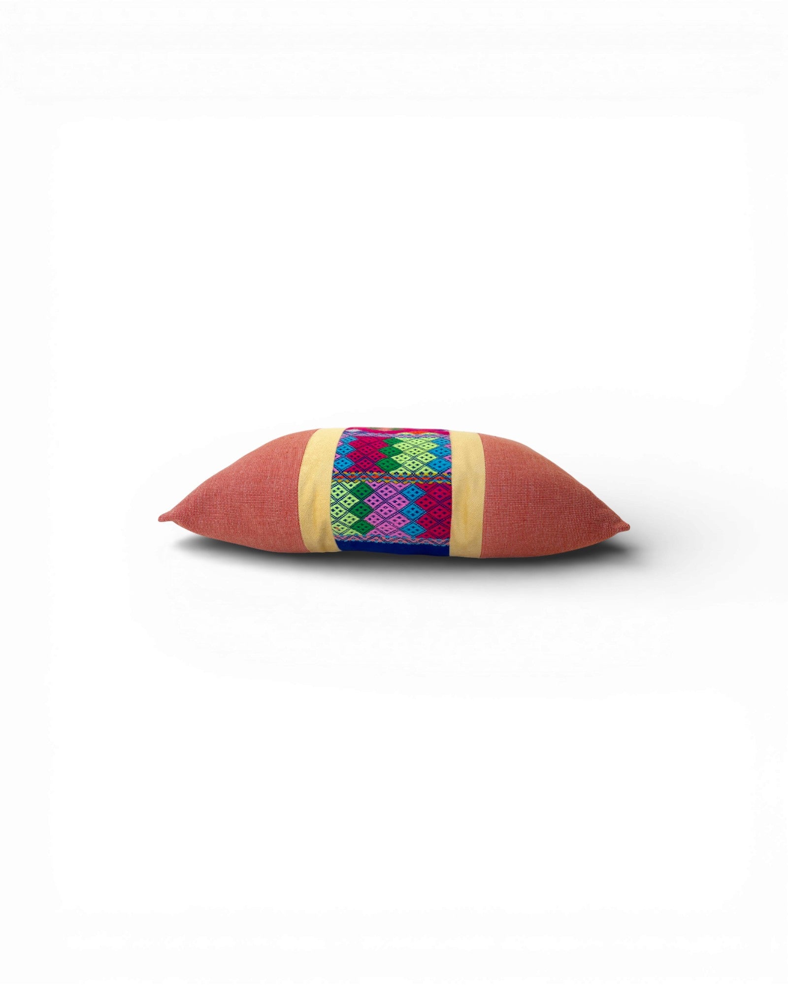 Hill Tribe Textile Lumbar Cushion - Peach - Surround Living - 3