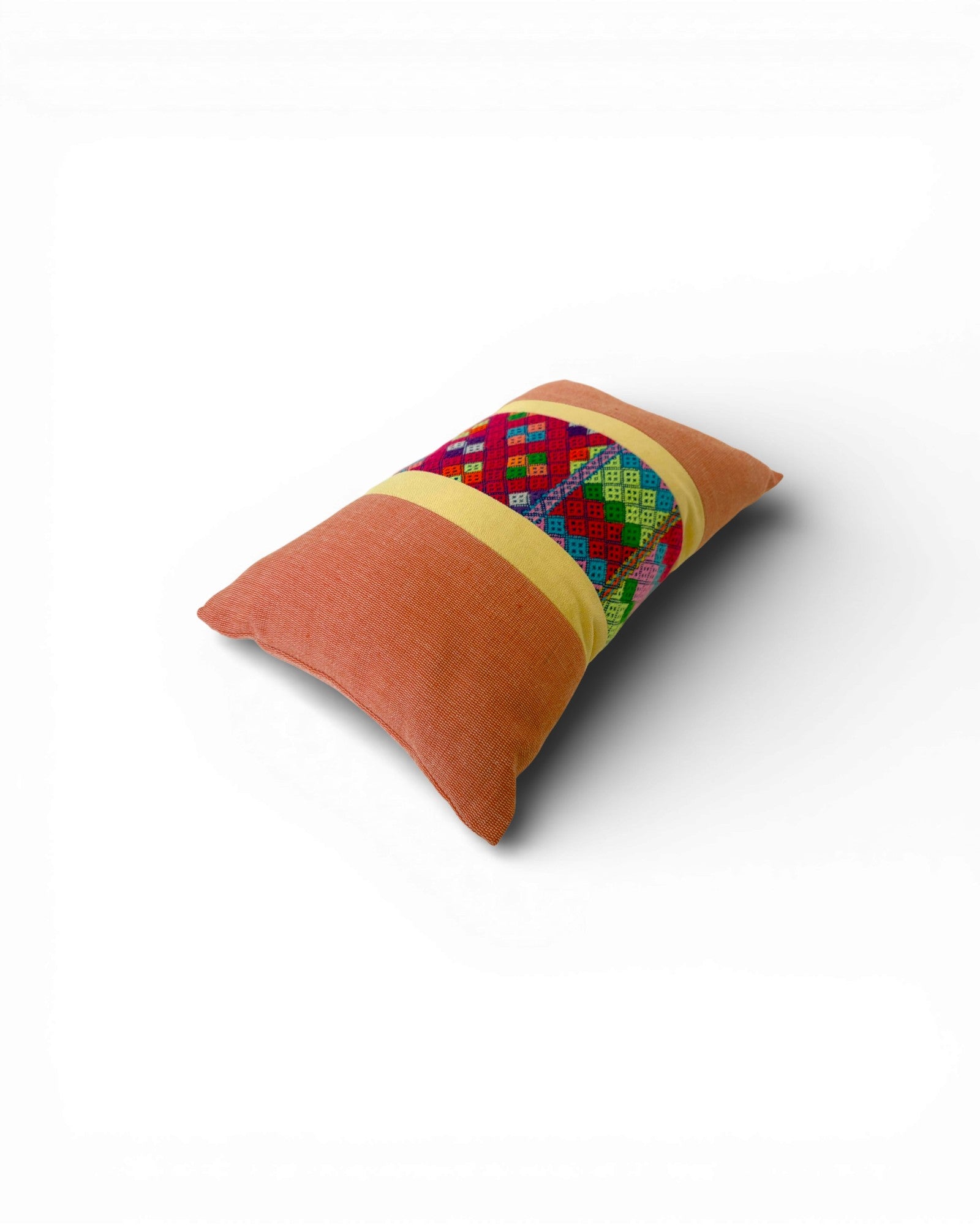 Hill Tribe Textile Lumbar Cushion - Peach - Surround Living - 6