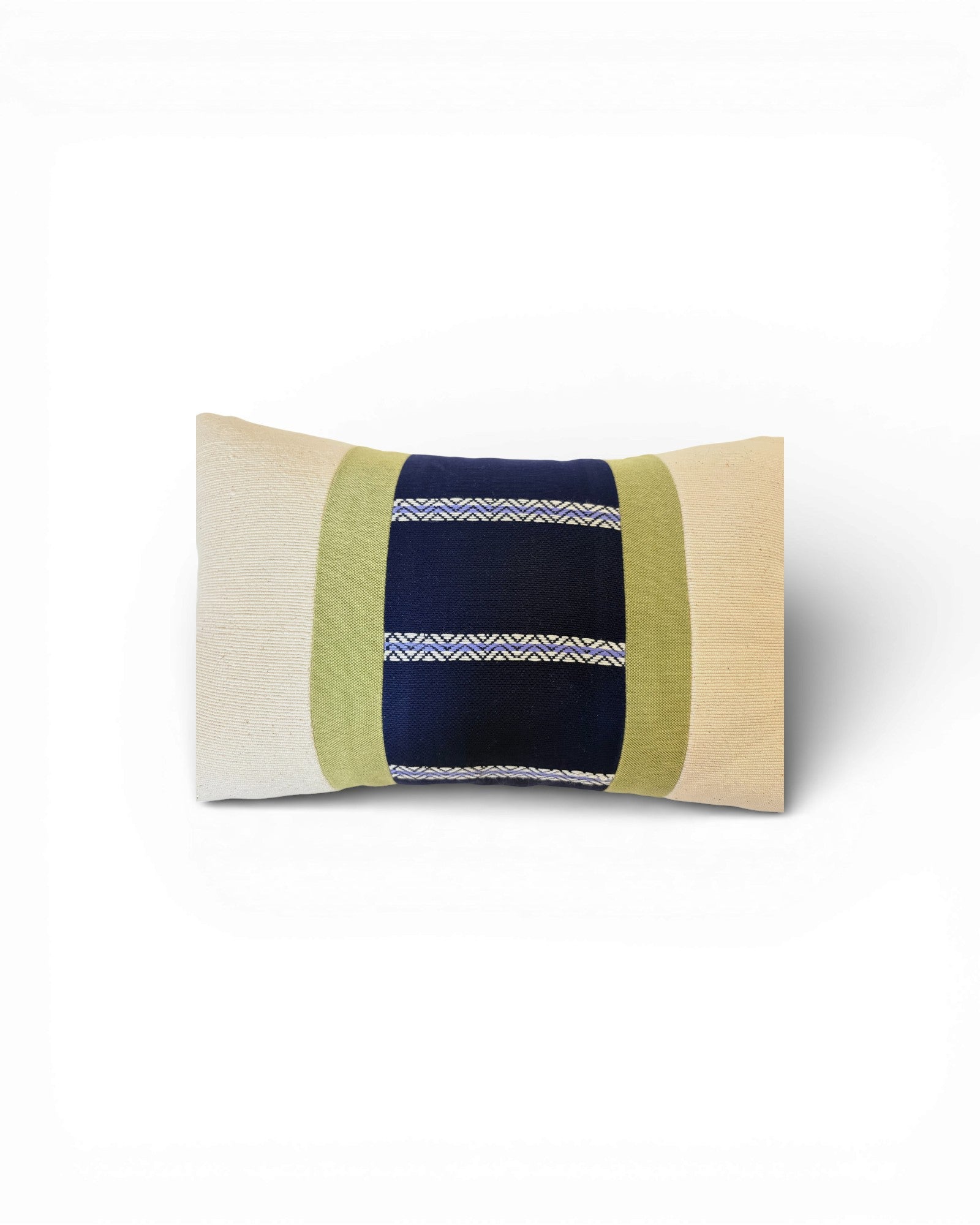Hill Tribe Textile Lumbar Cushion - Blue & Green - Surround Living - 9