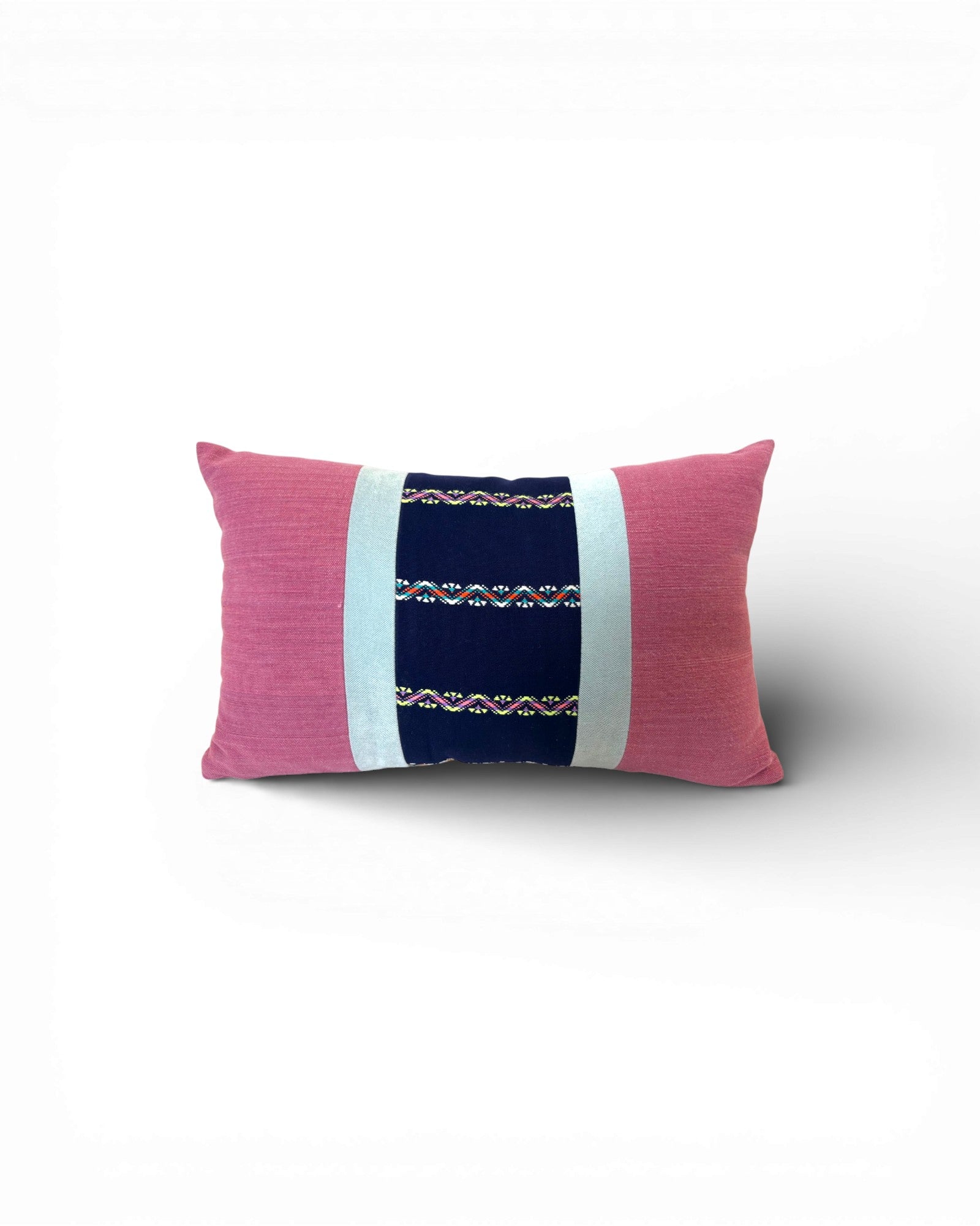 Hill Tribe Textile Lumbar Cushion - Pink - Surround Living - 3