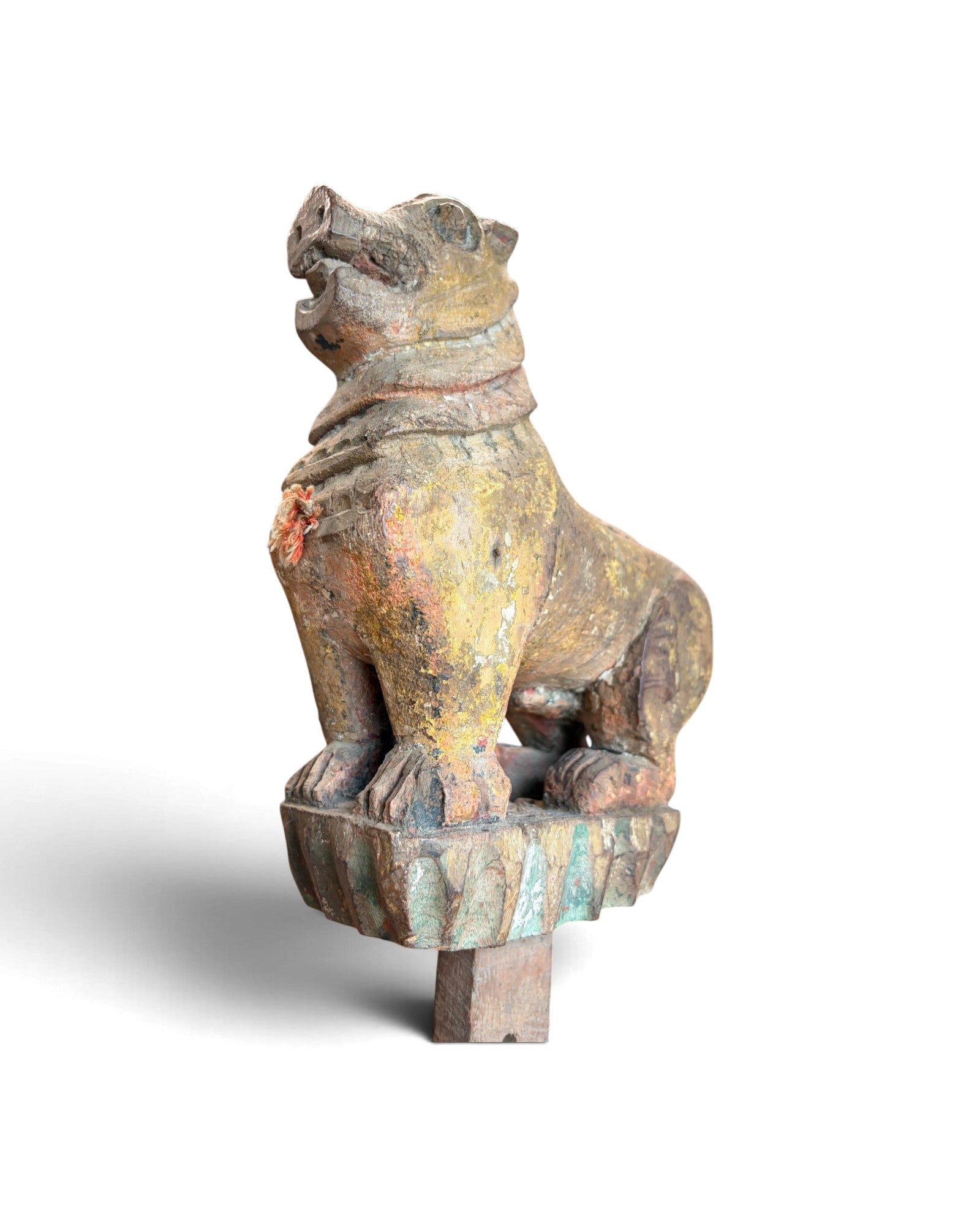 Burmese Wooden Singha Figurine (ไม้แกะรูปสิงห์พม่า)