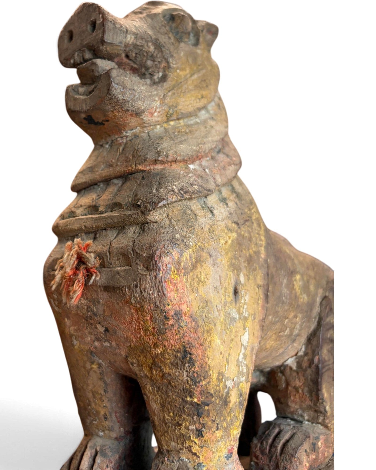 Burmese Wooden Singha Figurine (ไม้แกะรูปสิงห์พม่า)