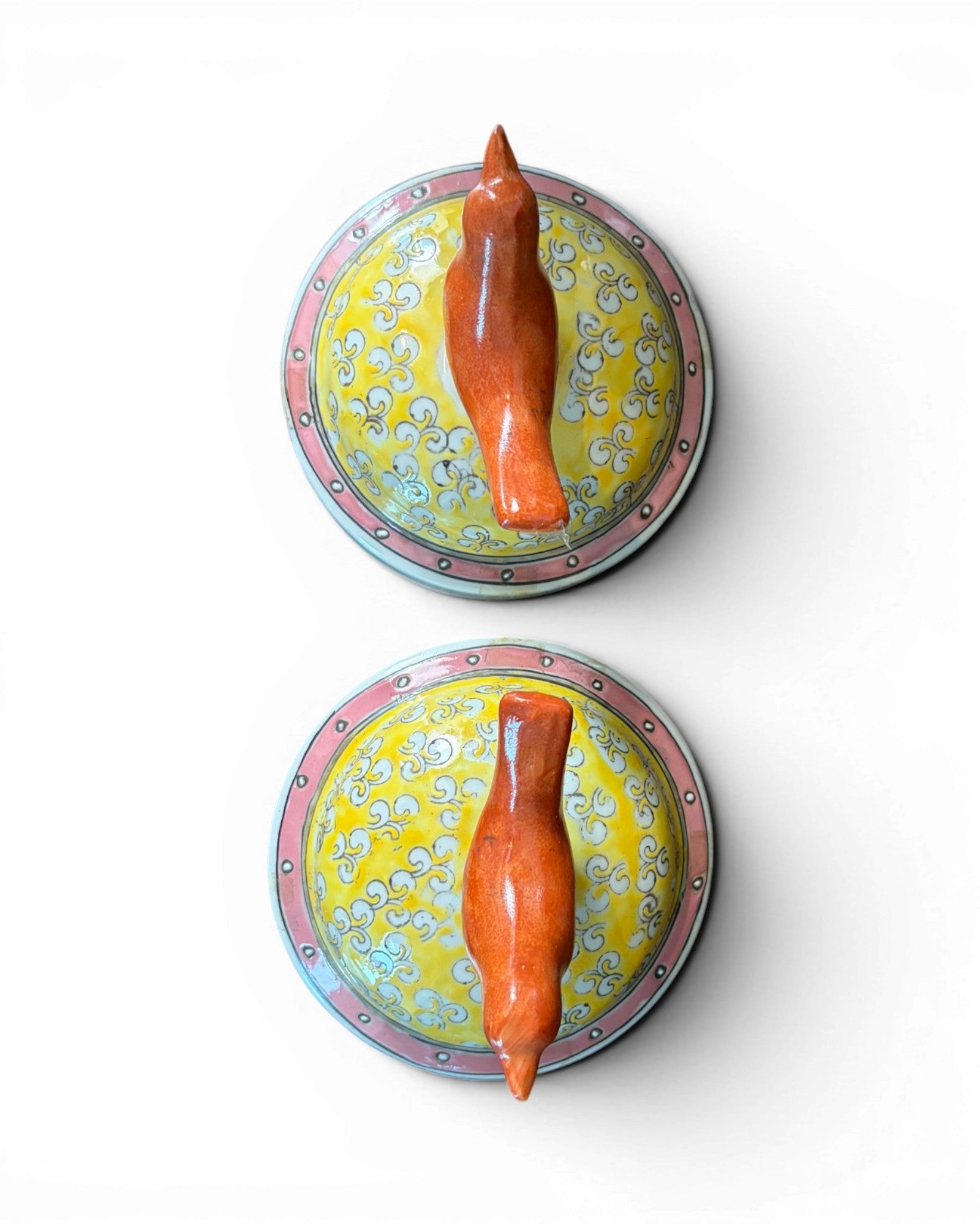 Porcelain Vase Table Lamp with Velvet Shades (Sold in Pairs) - Surround Living - 29