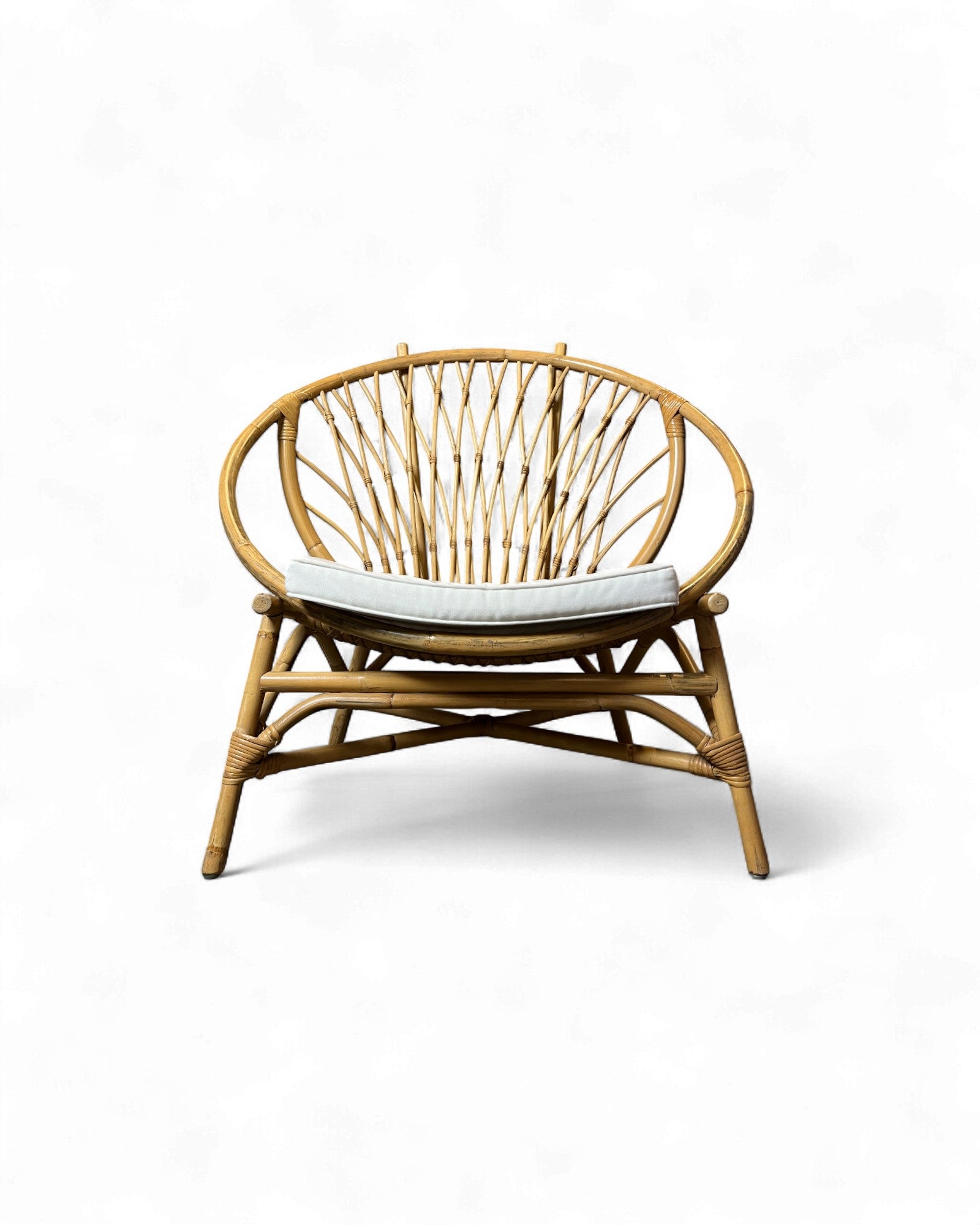 Round Rattan Lounge Chair Surround Living