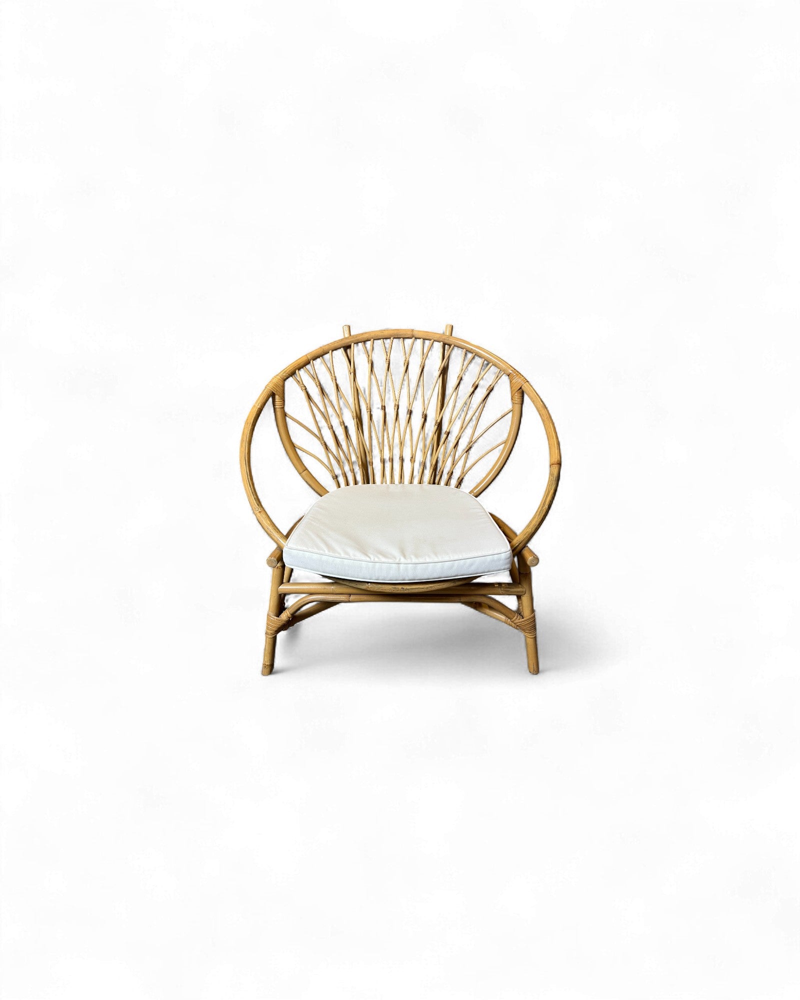Round Rattan Lounge Chair Surround Living