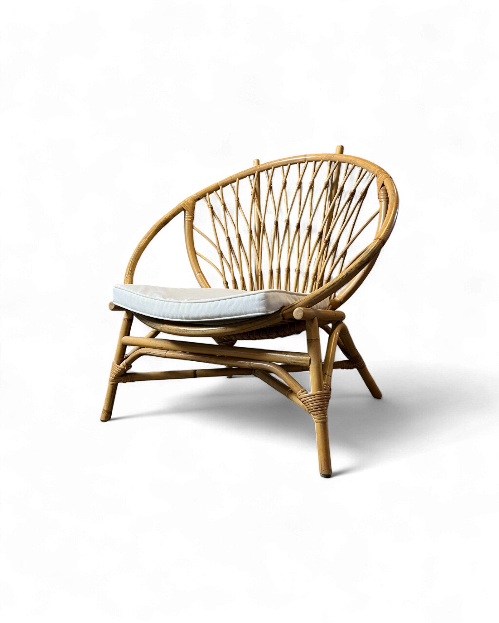 Round Rattan Lounge Chair Surround Living