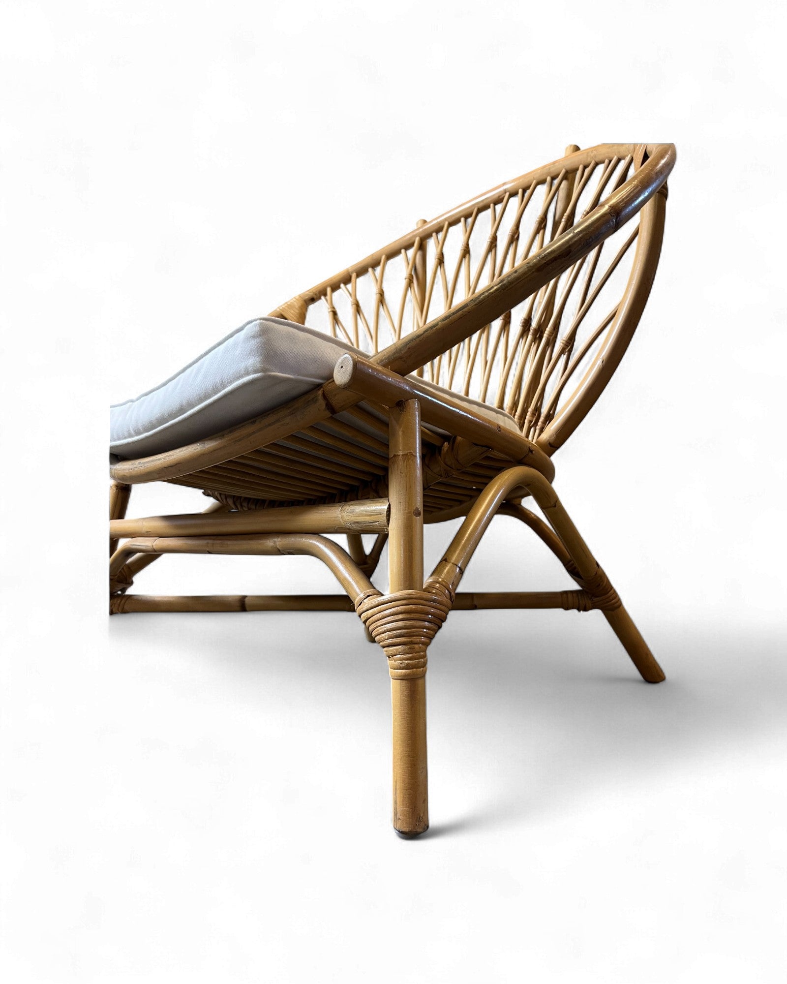 Round Rattan Lounge Chair Surround Living