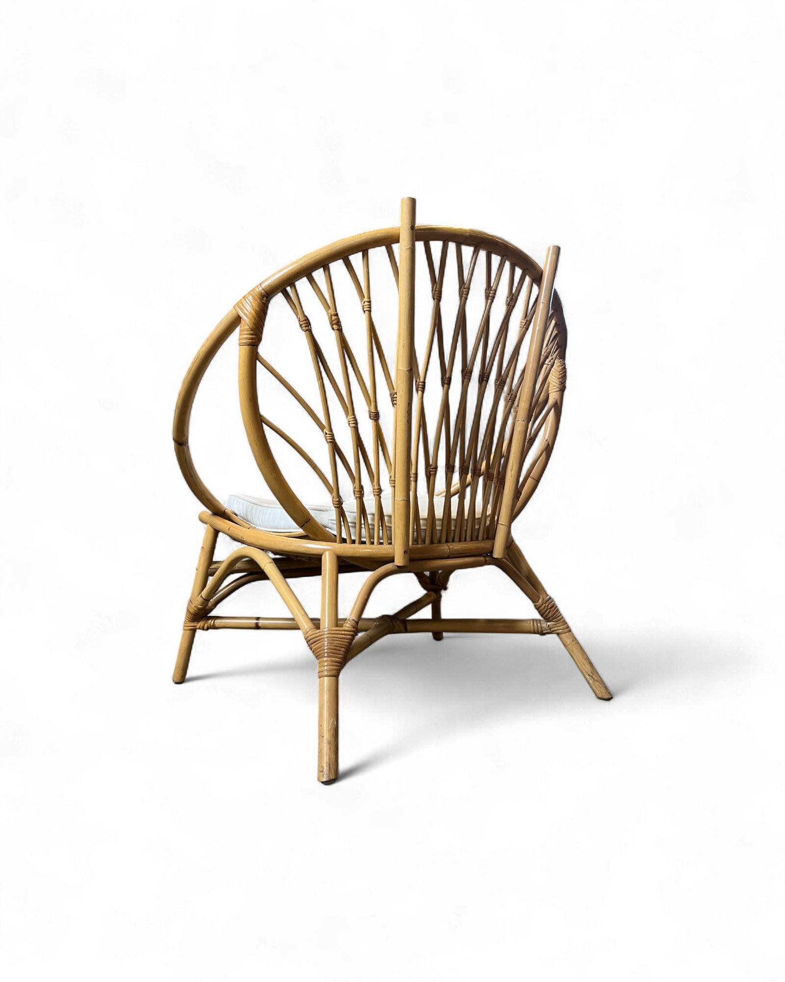 Round Rattan Lounge Chair Surround Living