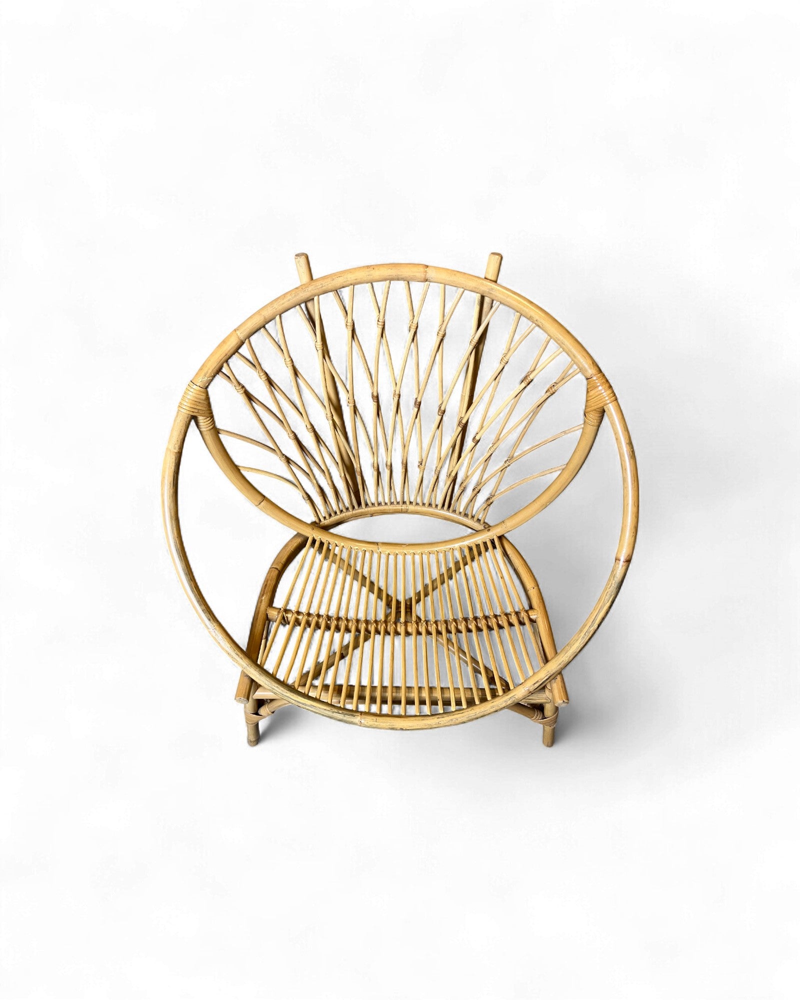 Round Rattan Lounge Chair Surround Living