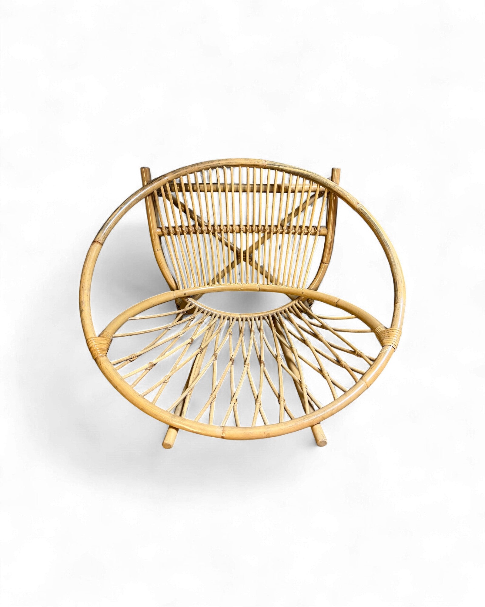 Round Rattan Lounge Chair Surround Living