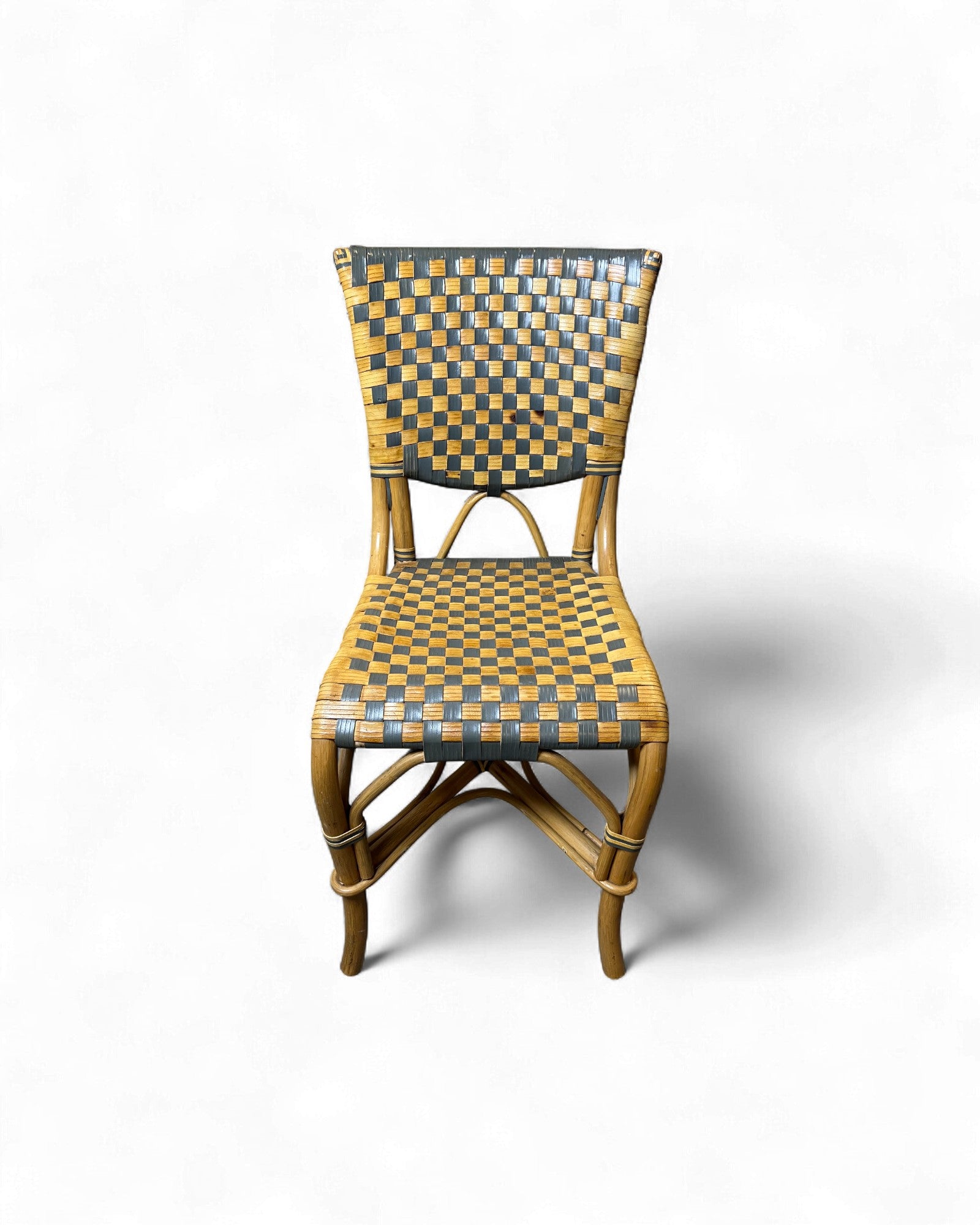 Cane & Leather Classic Bistro Weave Rattan Chair Surround Living