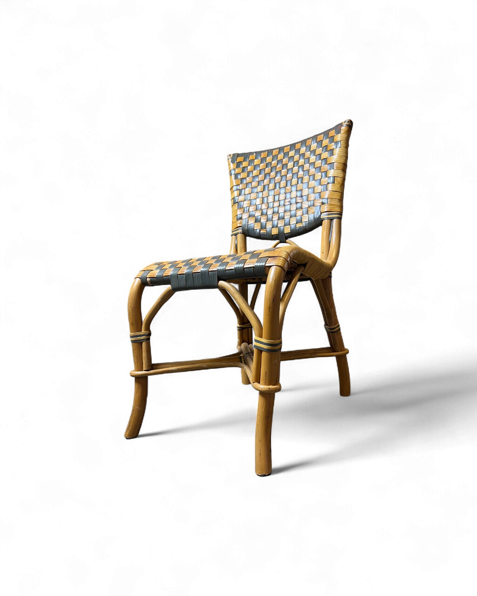 Cane & Leather Classic Bistro Weave Rattan Chair Surround Living