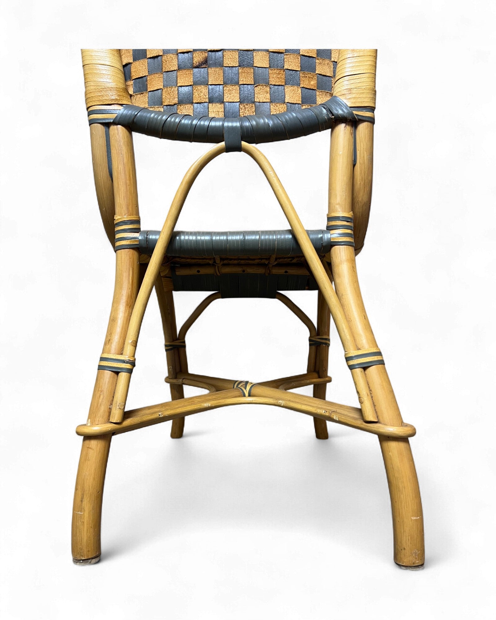 Cane & Leather Classic Bistro Weave Rattan Chair Surround Living