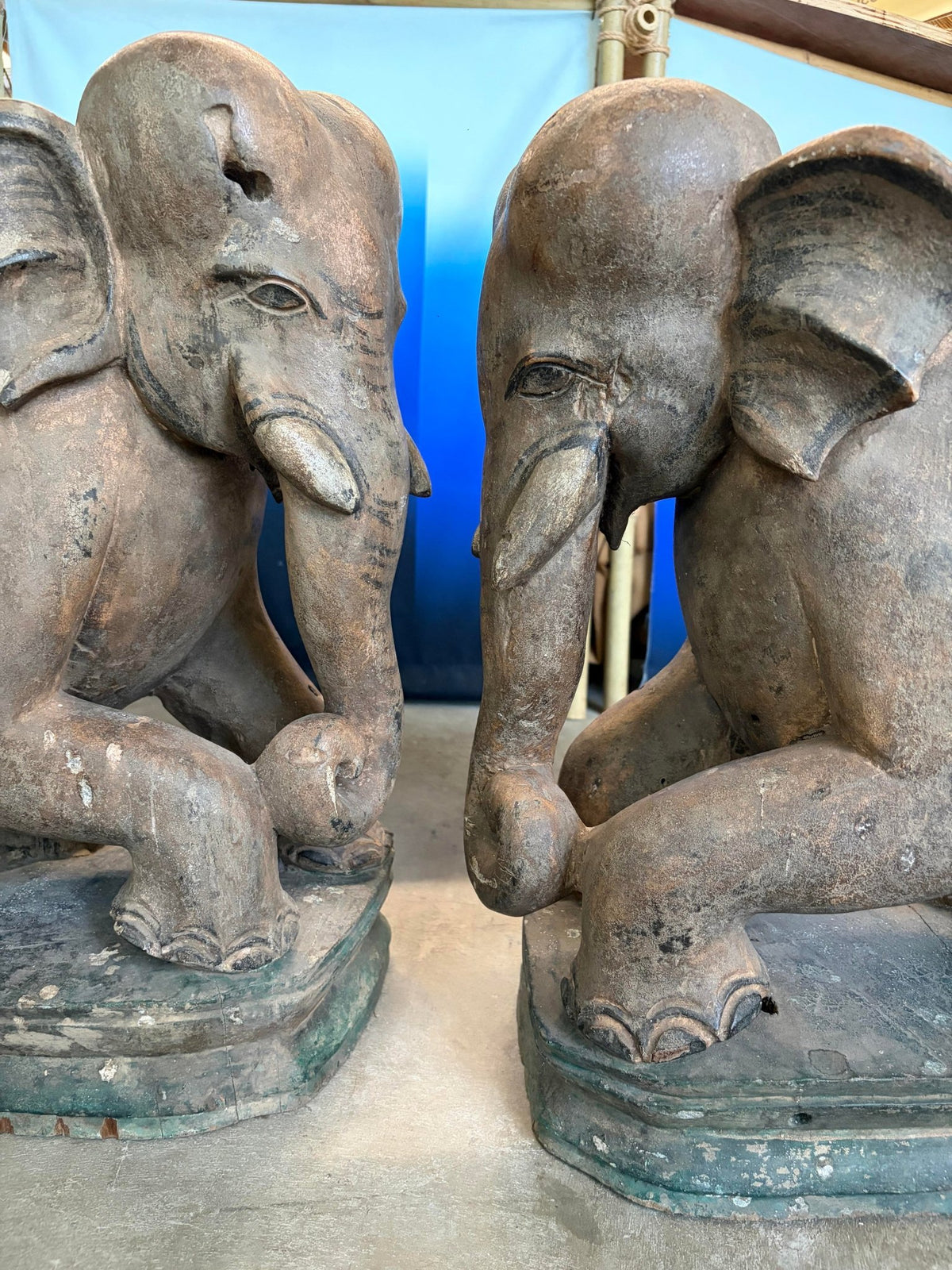 Wooden Elephant Figure (ไม้แกะช้าง) - Surround Living - 2