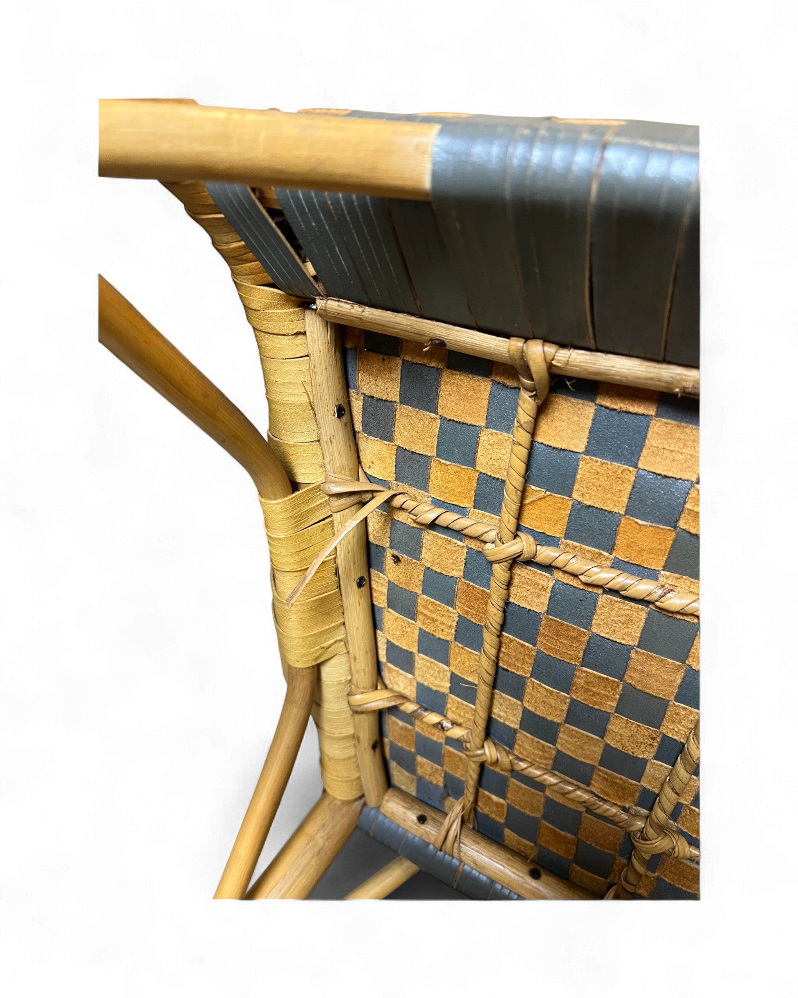 Cane & Leather Classic Bistro Weave Rattan Chair Surround Living