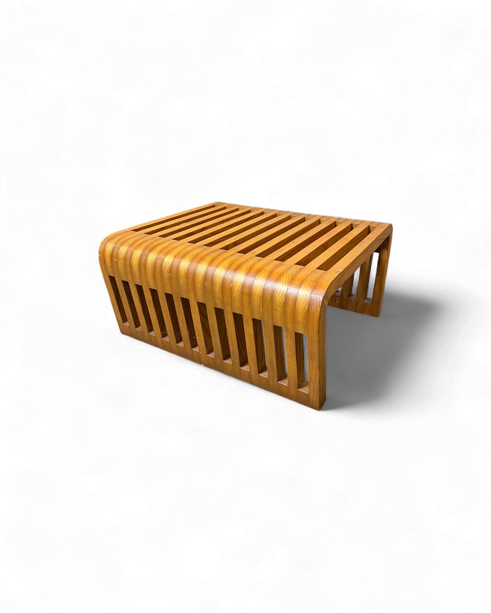 Slatted Bentwood Coffee Table Surround Living