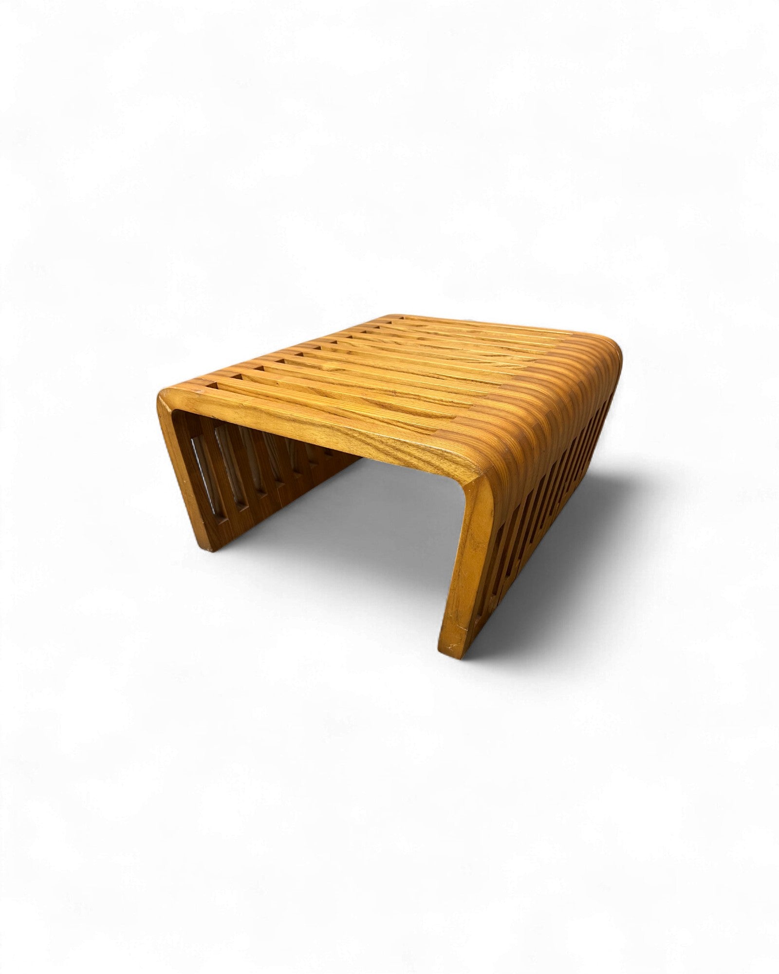 Slatted Bentwood Coffee Table Surround Living