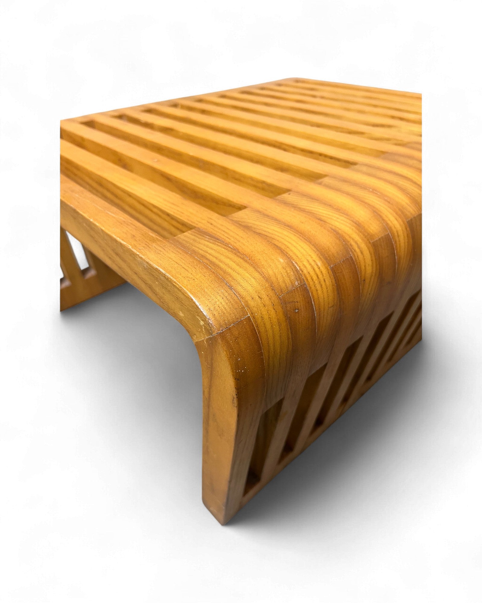 Slatted Bentwood Coffee Table Surround Living