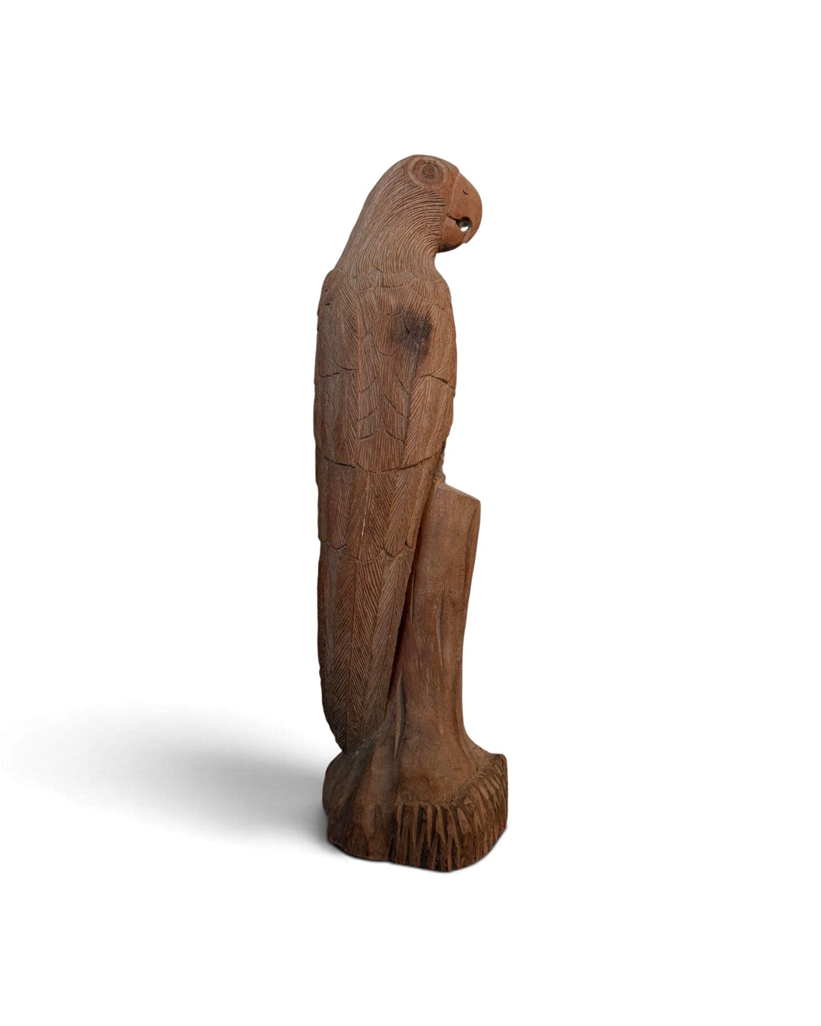 Burmese Wooden Swan Figurine (ไม้แกะนกแก้ว)