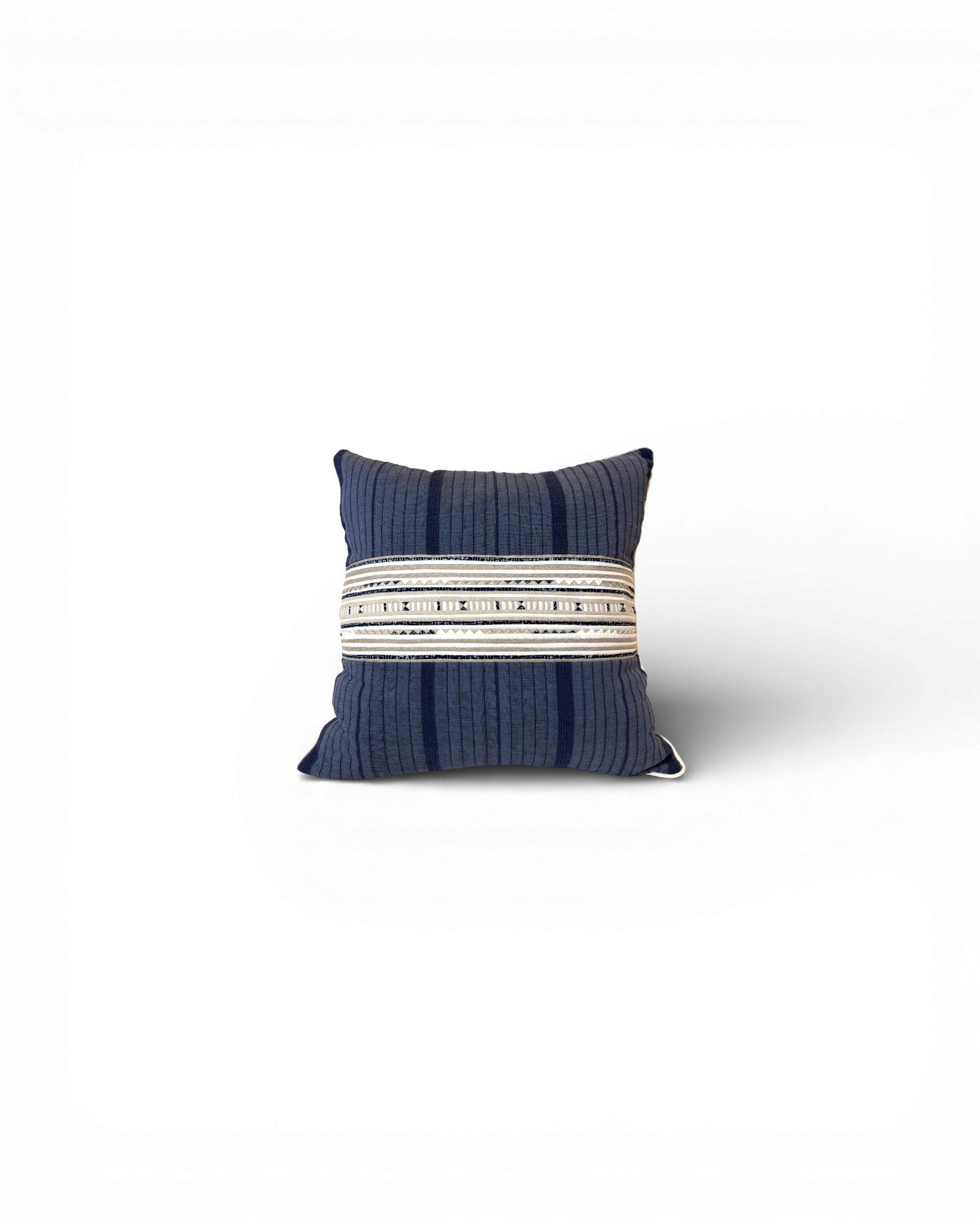 XL Tribal Stripe Panel Cushion - Dark Blue - Surround Living - 1