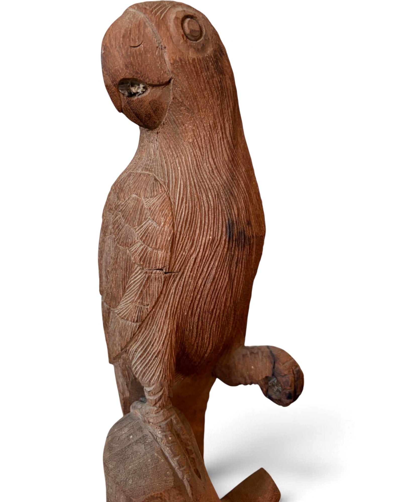 Burmese Wooden Swan Figurine (ไม้แกะนกแก้ว)