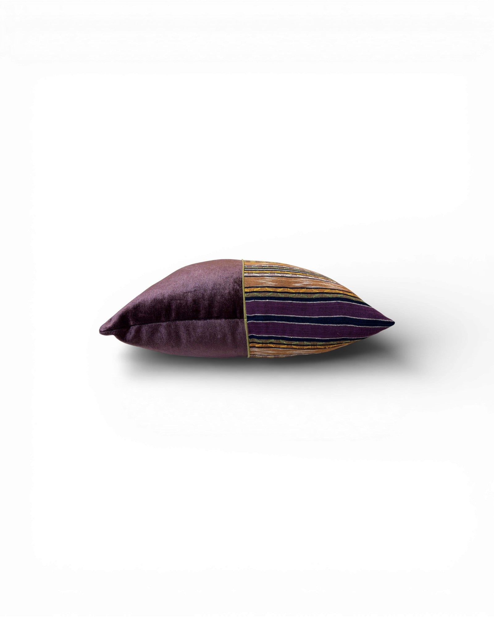 XL Plum Stripe Velvet Panel Cushion - Surround Living - 7