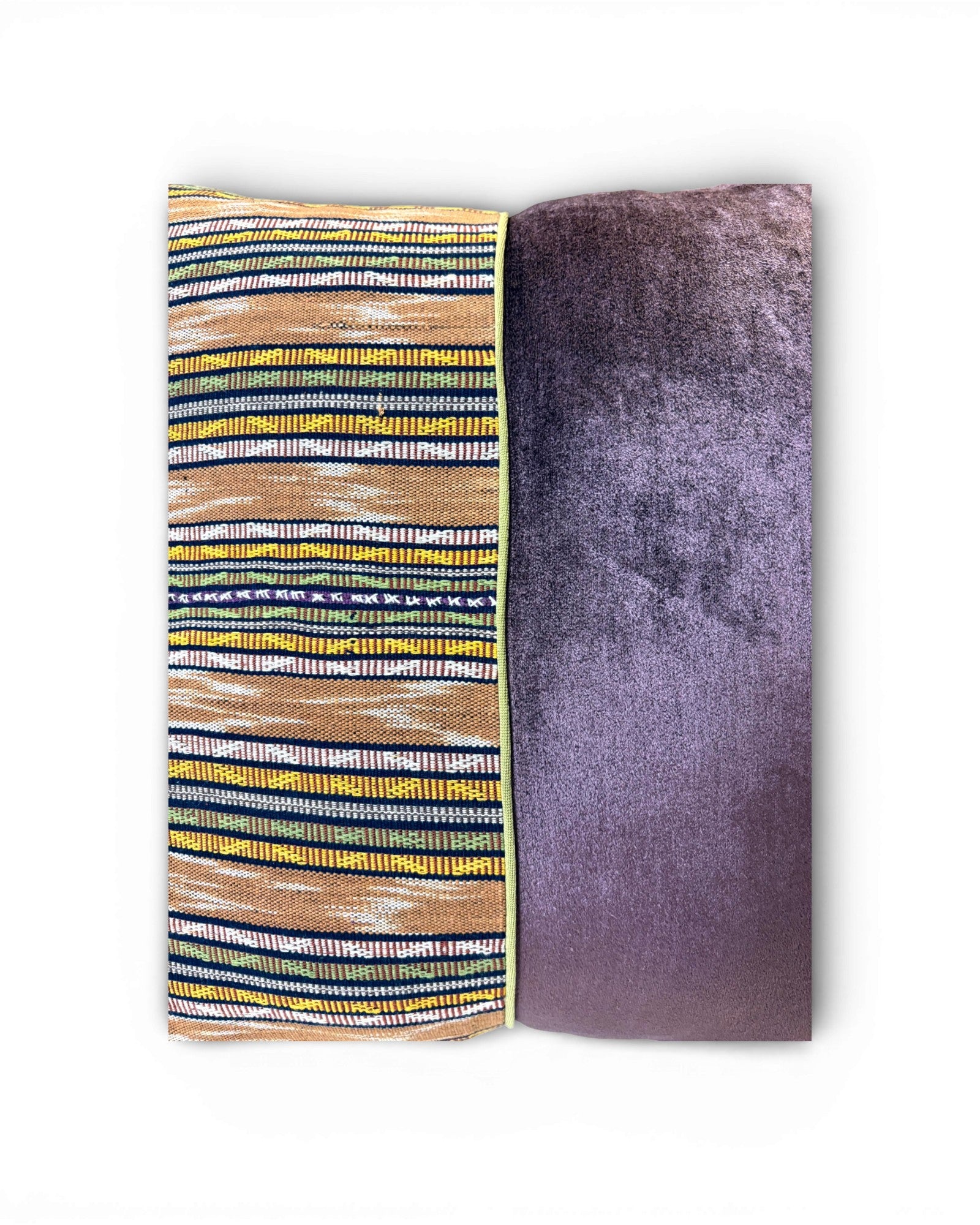 XL Plum Stripe Velvet Panel Cushion - Surround Living - 9