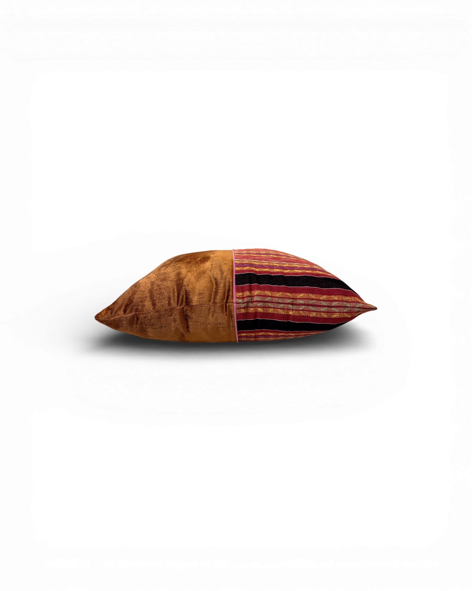 XL Crimson Stripe Velvet Panel Cushion - Surround Living - 3