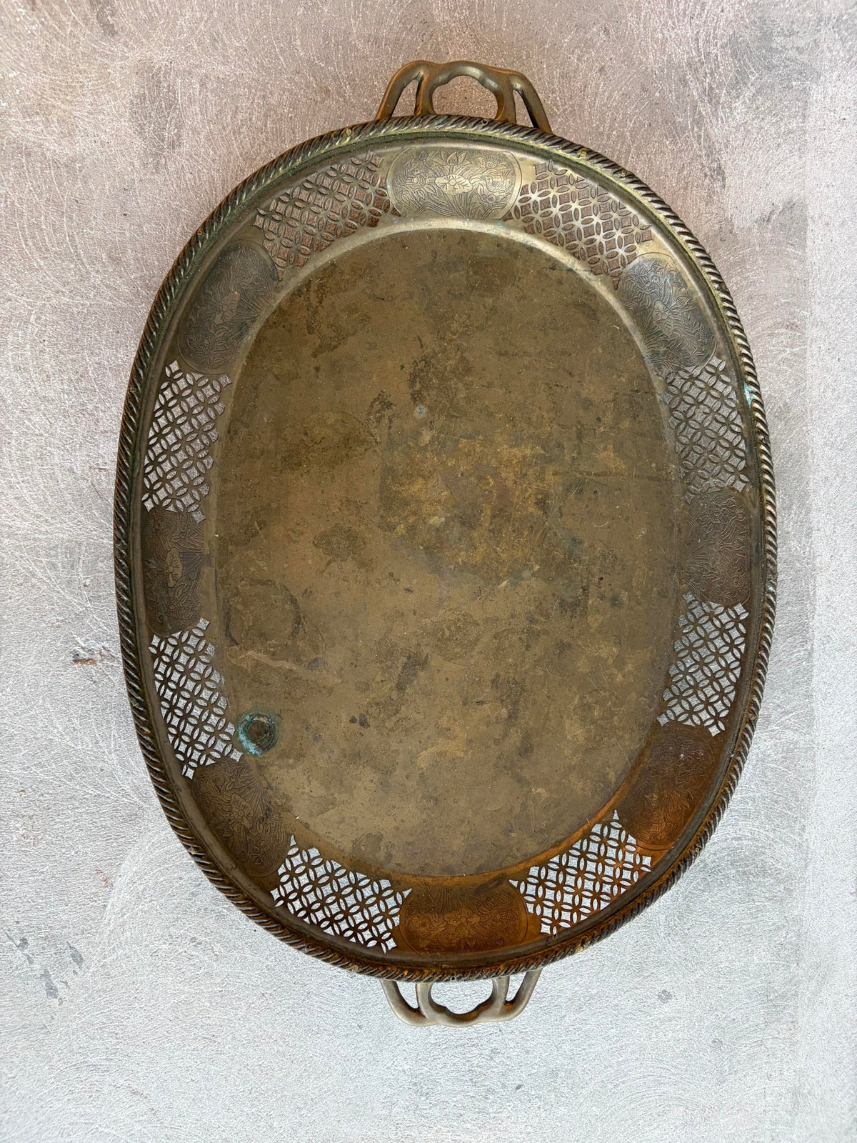 Brass Tray 38x55" (ถาดทองเหลือง) - Surround Living - 2
