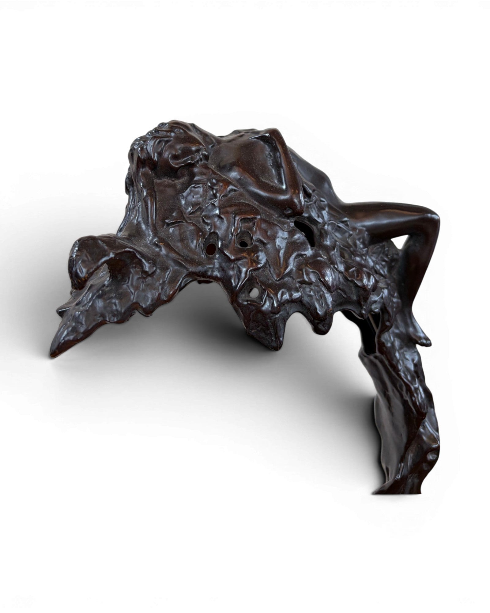 Art Nouveau Bronze Figural Table Lamp - Surround Living - 5