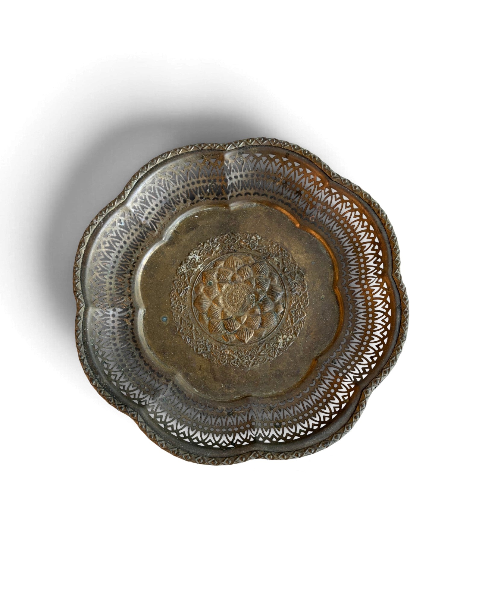 Brass Tray Dia36 (ถาดทองเหลือง)
