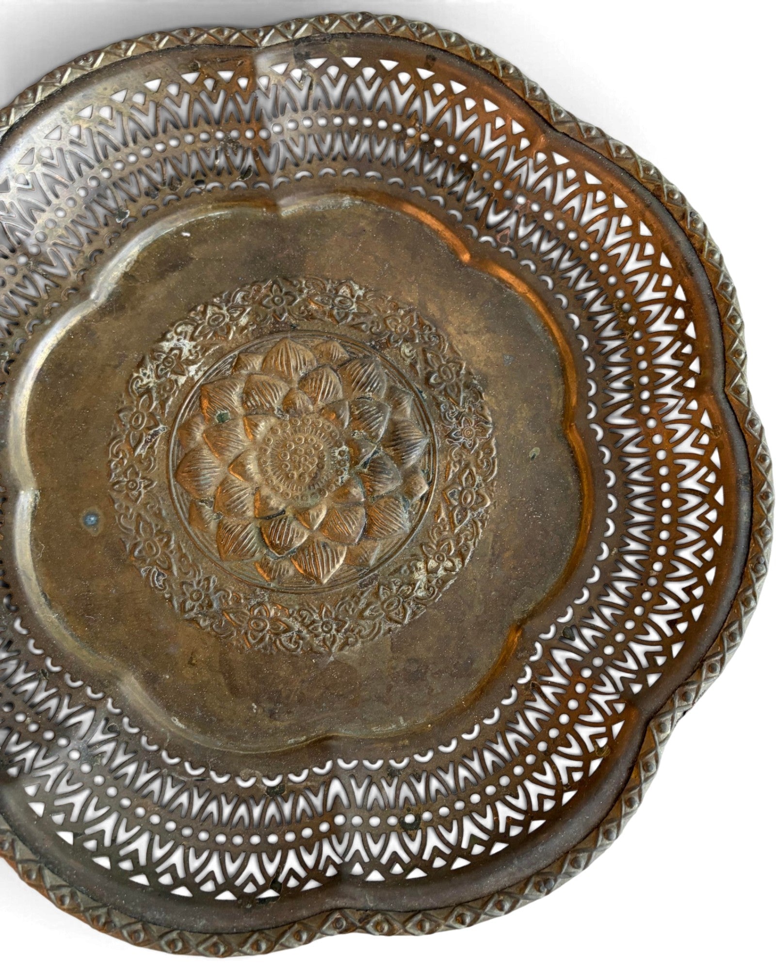 Brass Tray Dia36 (ถาดทองเหลือง)