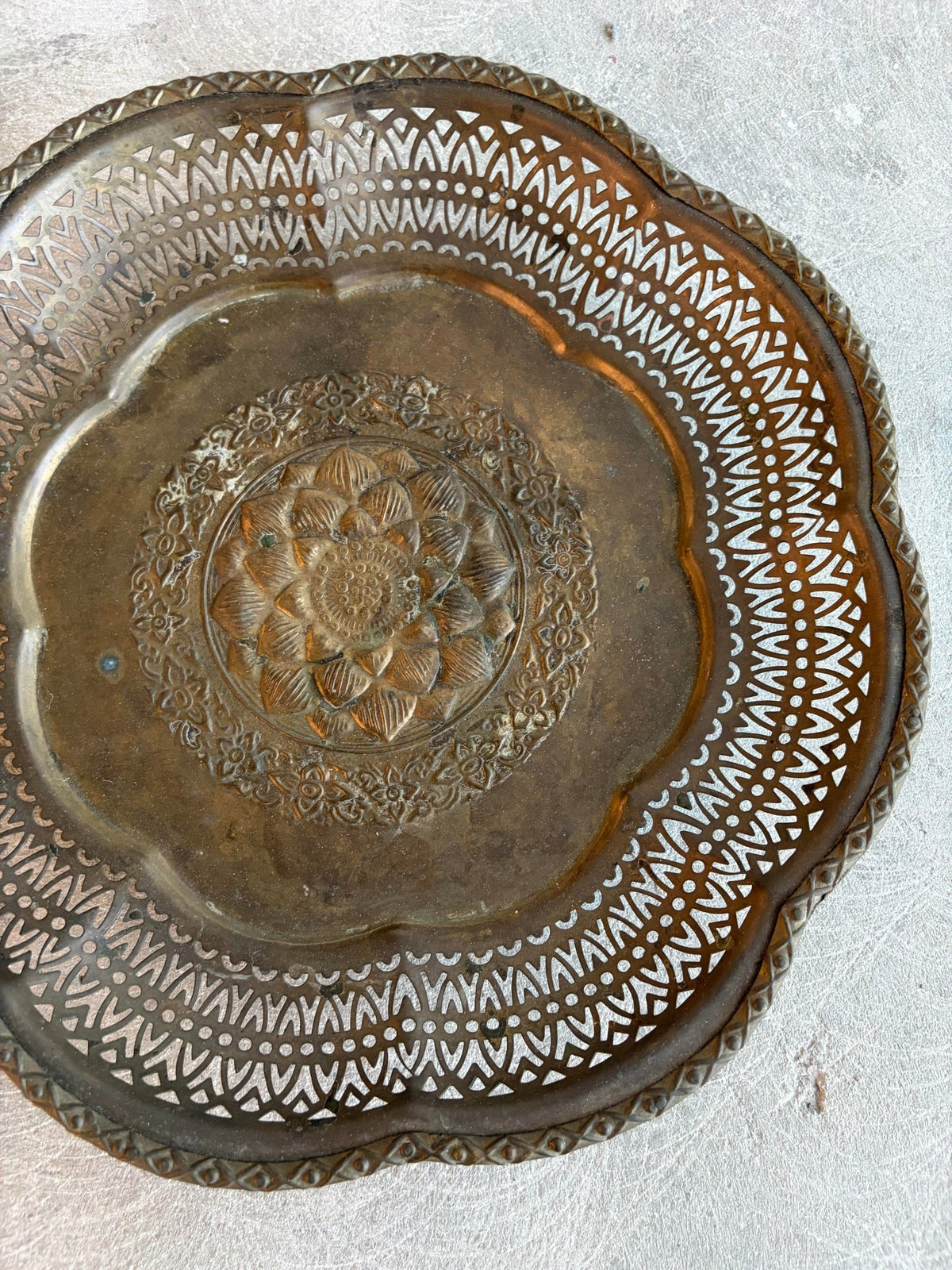 Brass Tray Dia36 (ถาดทองเหลือง) - Surround Living - 10