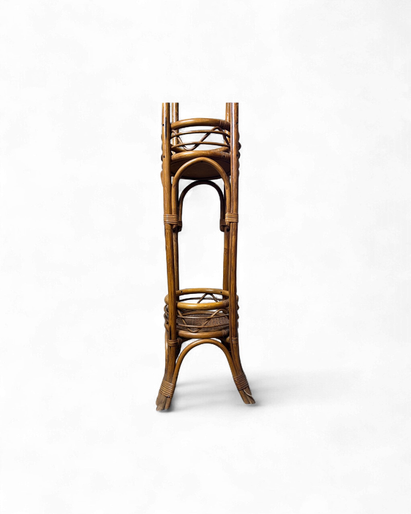 Koizumi Rattan Pedestal Standing Lamp Surround Living