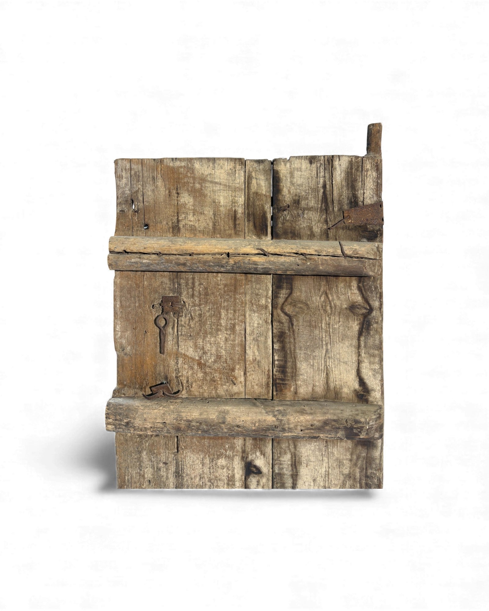 Antique Chinese Elm Door with Iron Studwork - Surround Living - 18