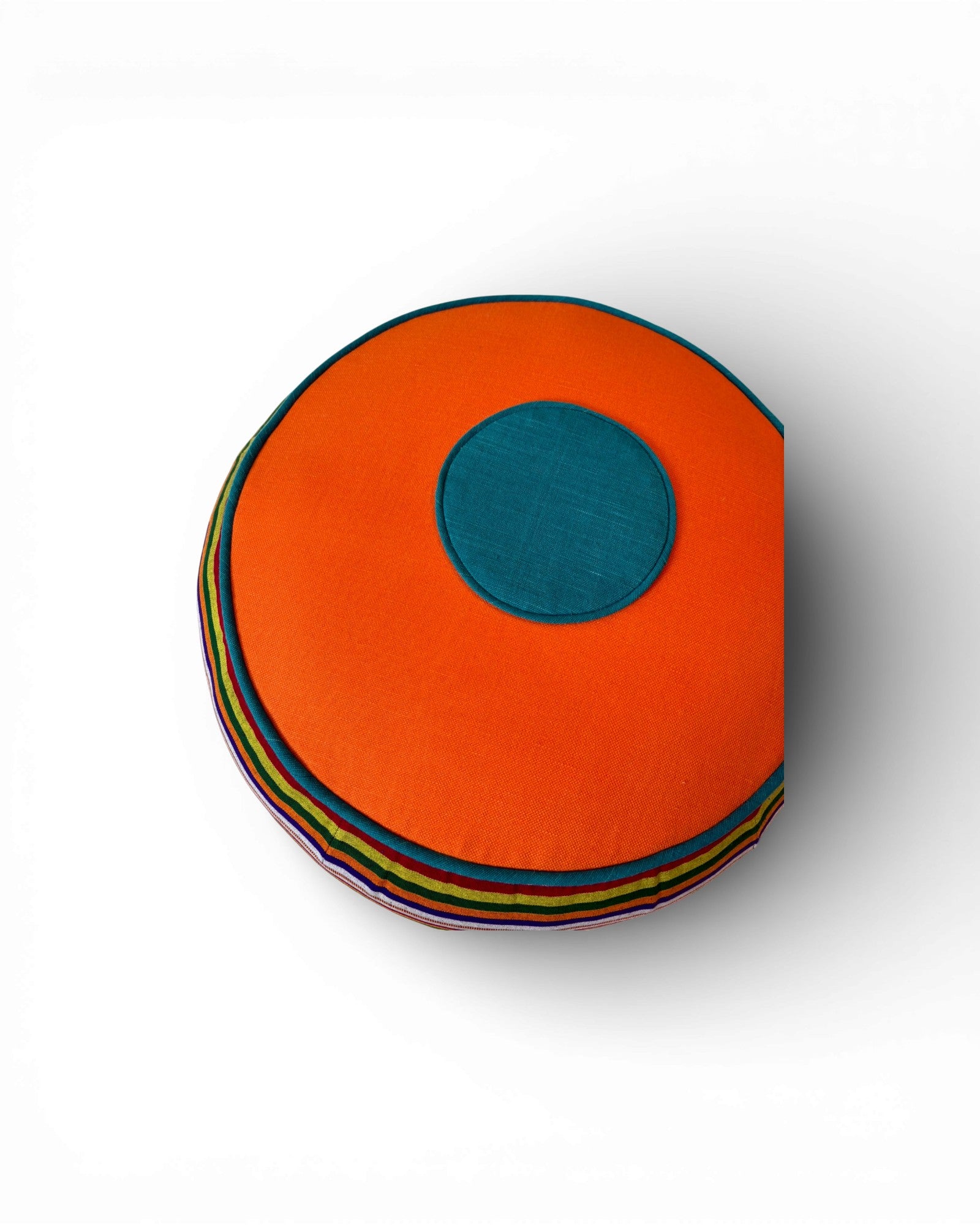 Patchwork Textile Floor Pouf - Surround Living - 5