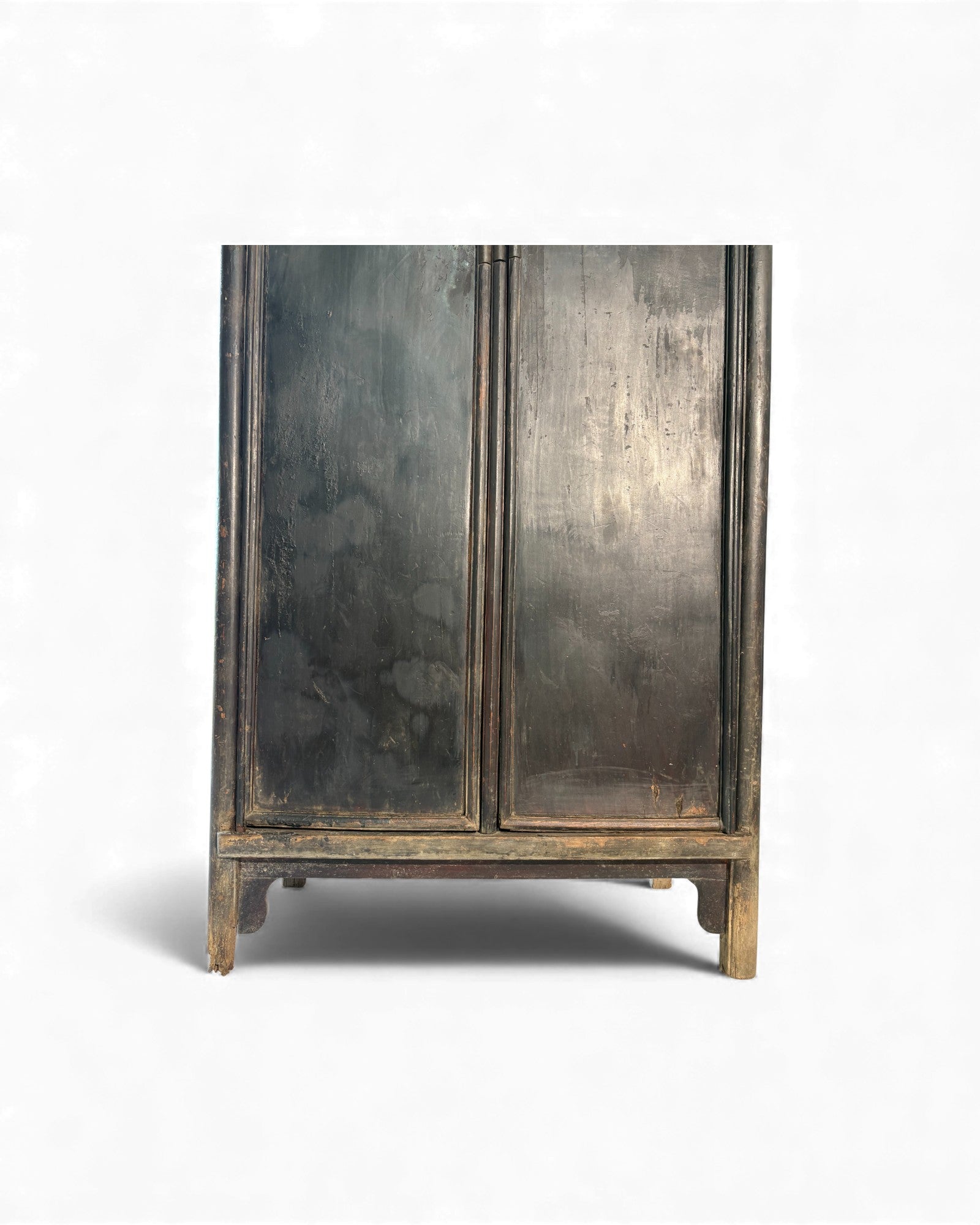 Smoked Black Lacquer Elm Cabinet with Aged Patina - Surround Living - 20
