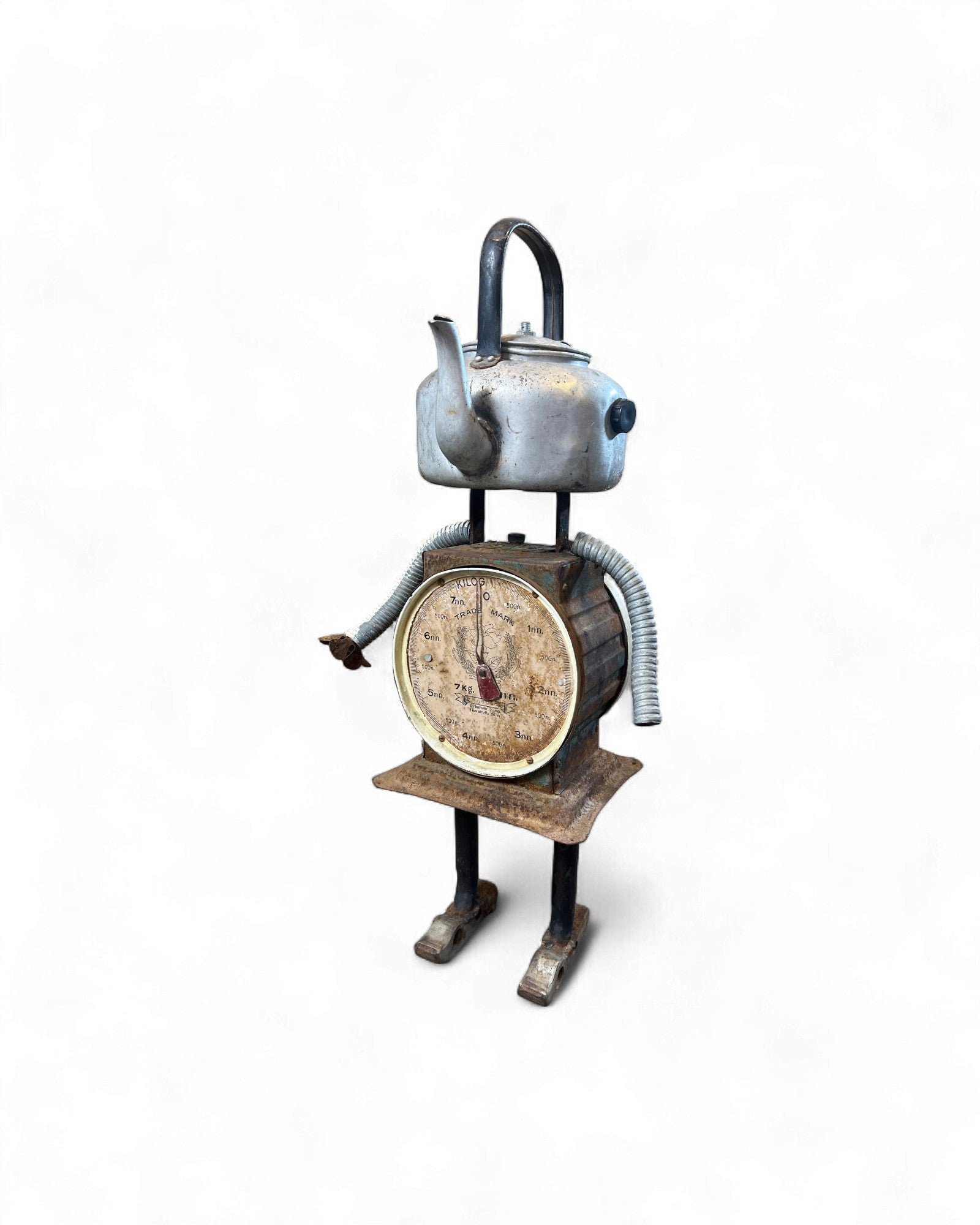 Kettle Head – Upcycled Robot Sculpture Surround Living