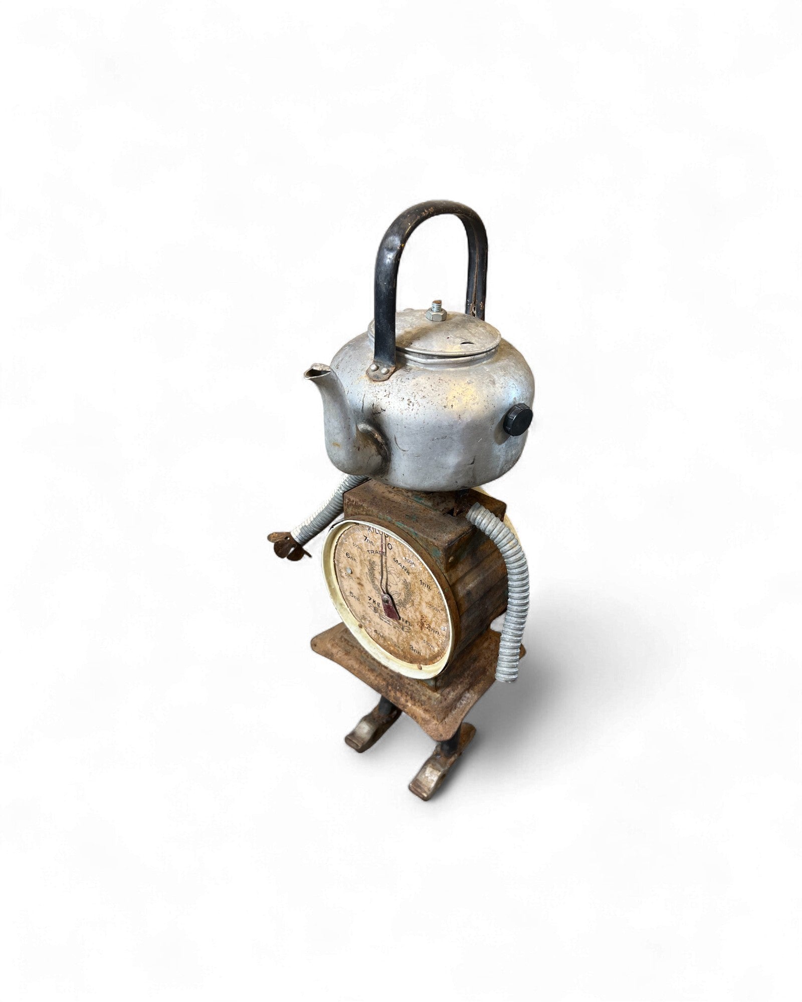Kettle Head – Upcycled Robot Sculpture Surround Living