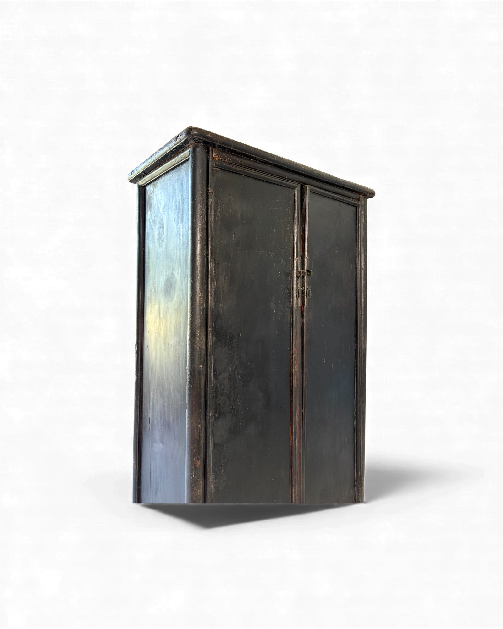 Smoked Black Lacquer Elm Cabinet with Aged Patina - Surround Living - 35