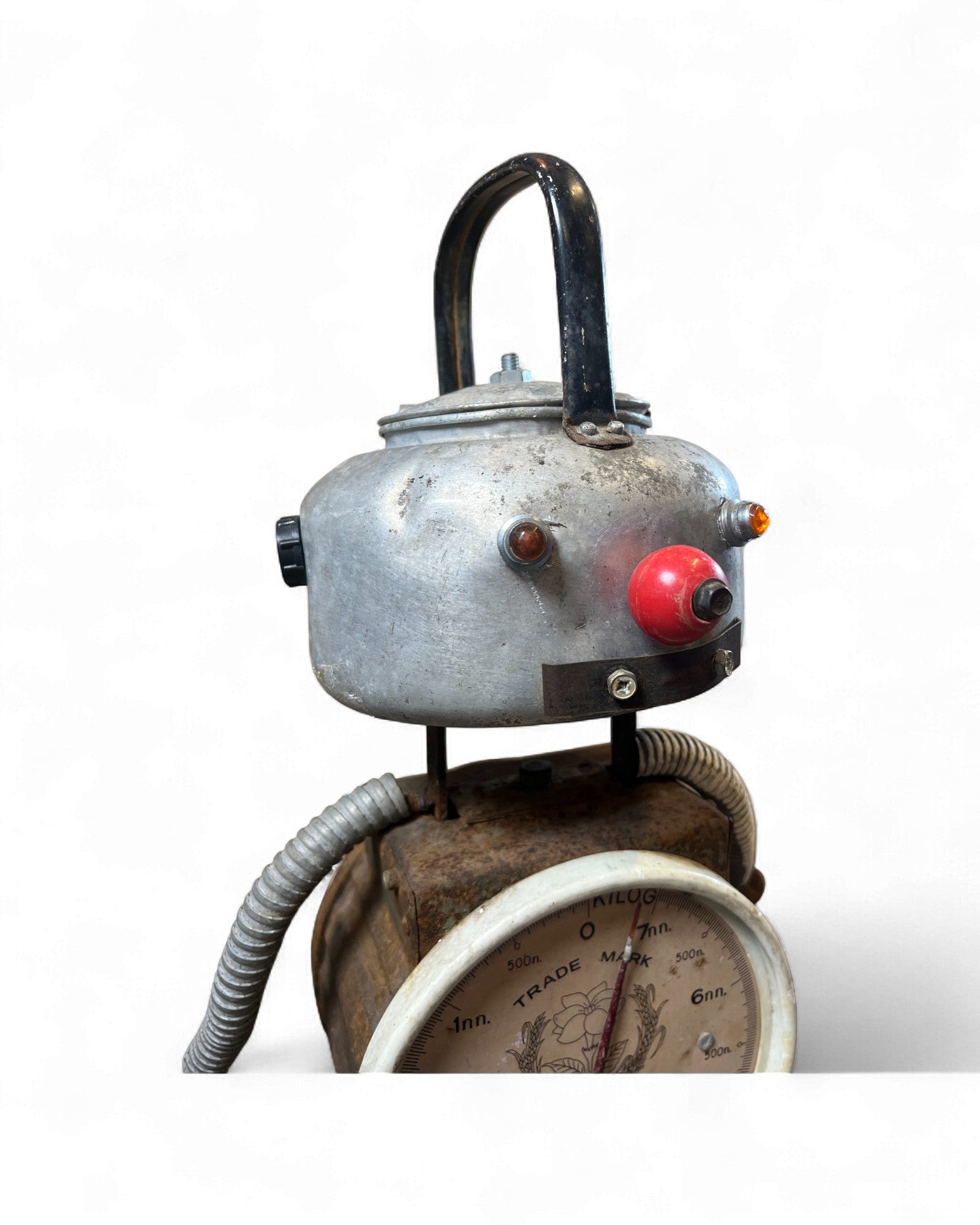 Kettle Head – Upcycled Robot Sculpture Surround Living