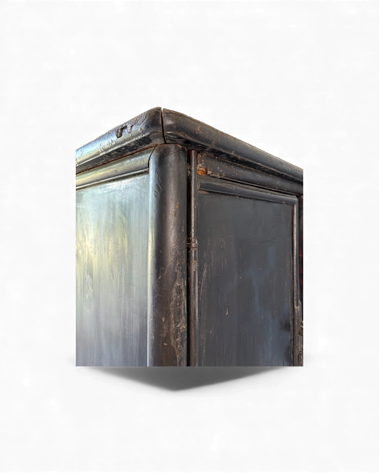 Smoked Black Lacquer Elm Cabinet with Aged Patina - Surround Living - 31