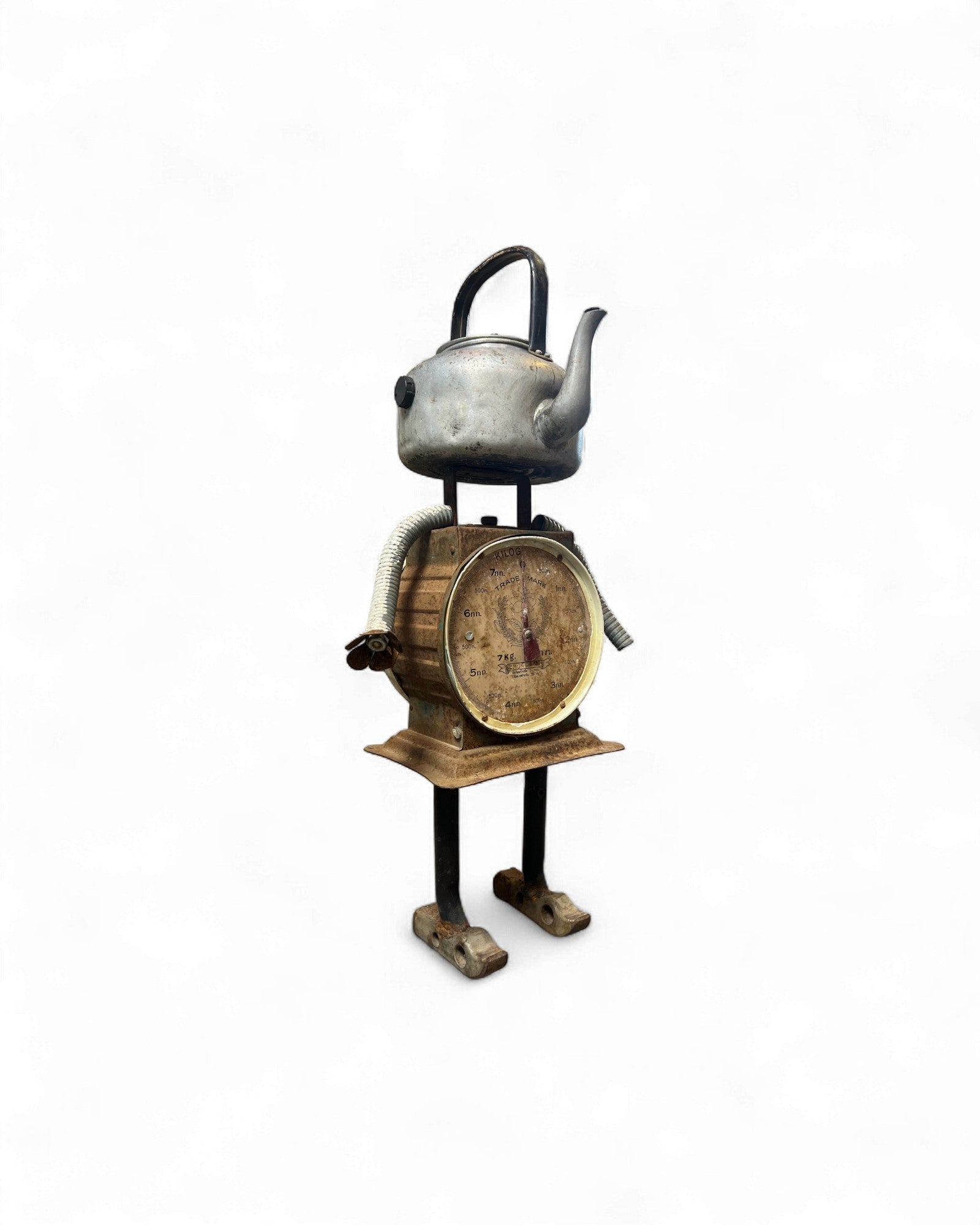 Kettle Head – Upcycled Robot Sculpture Surround Living