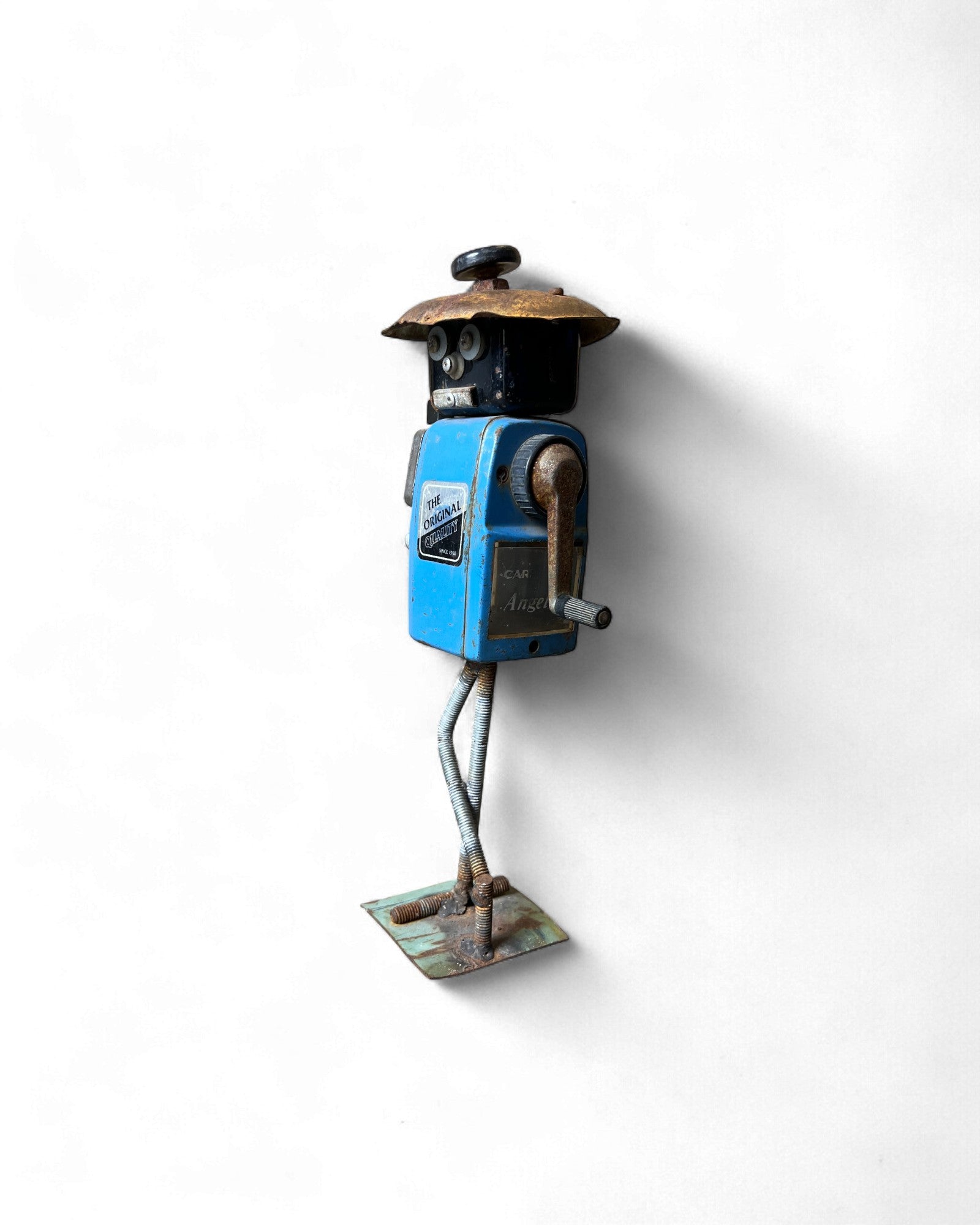 Industrial Pencil Sharpener Robot Figurine Surround Living