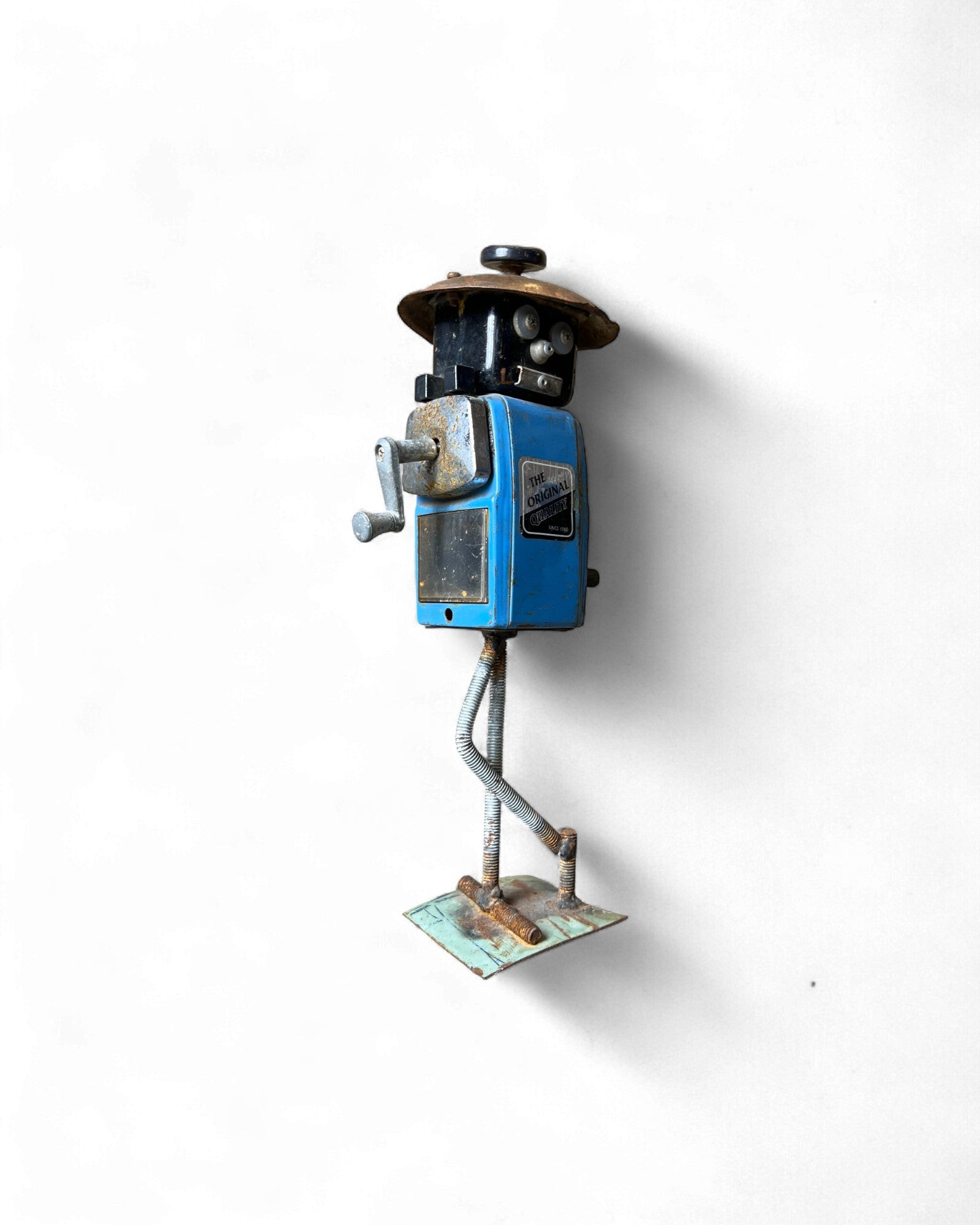 Industrial Pencil Sharpener Robot Figurine Surround Living